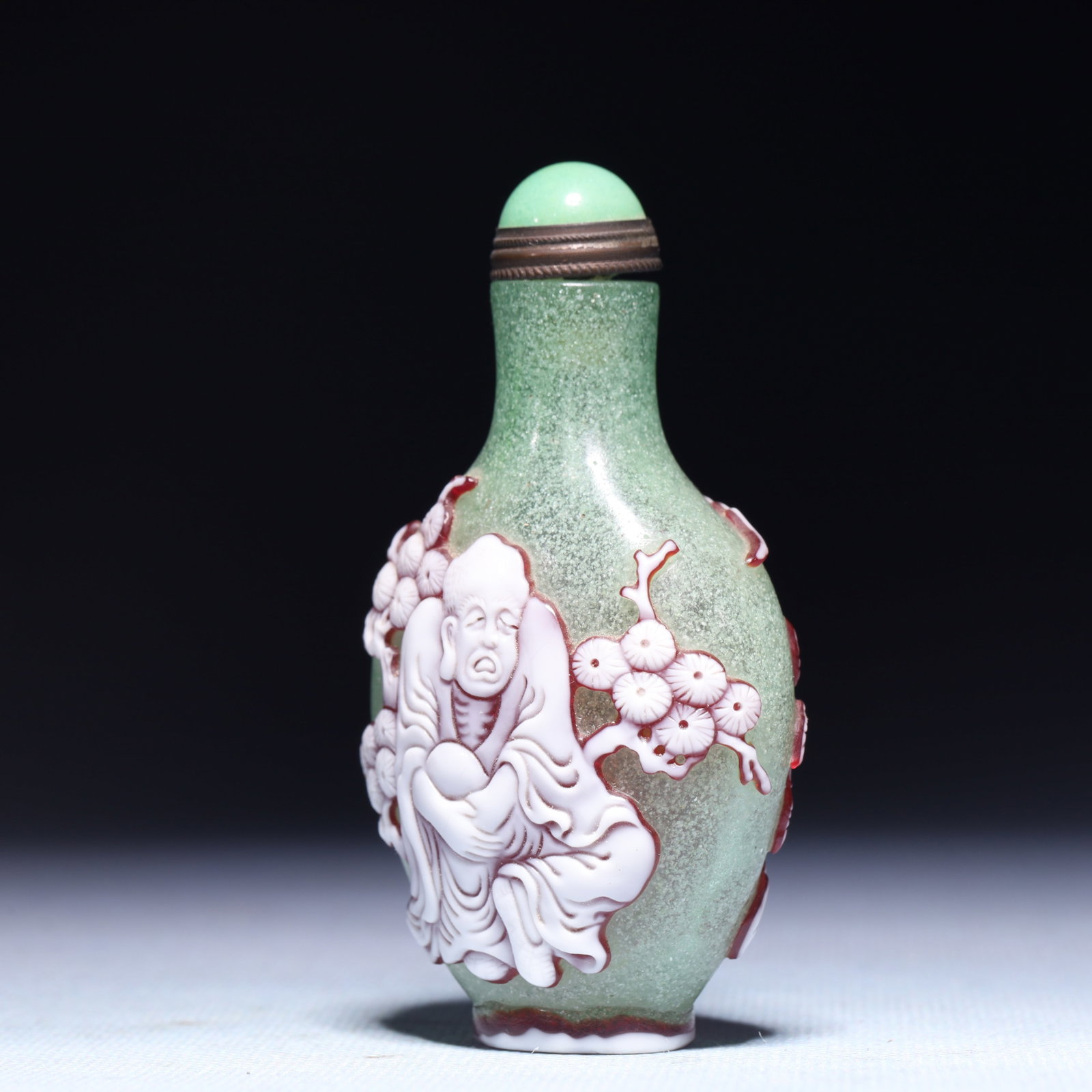 An Exquisite Glass Figure Pattern Snuff Bottle - 2