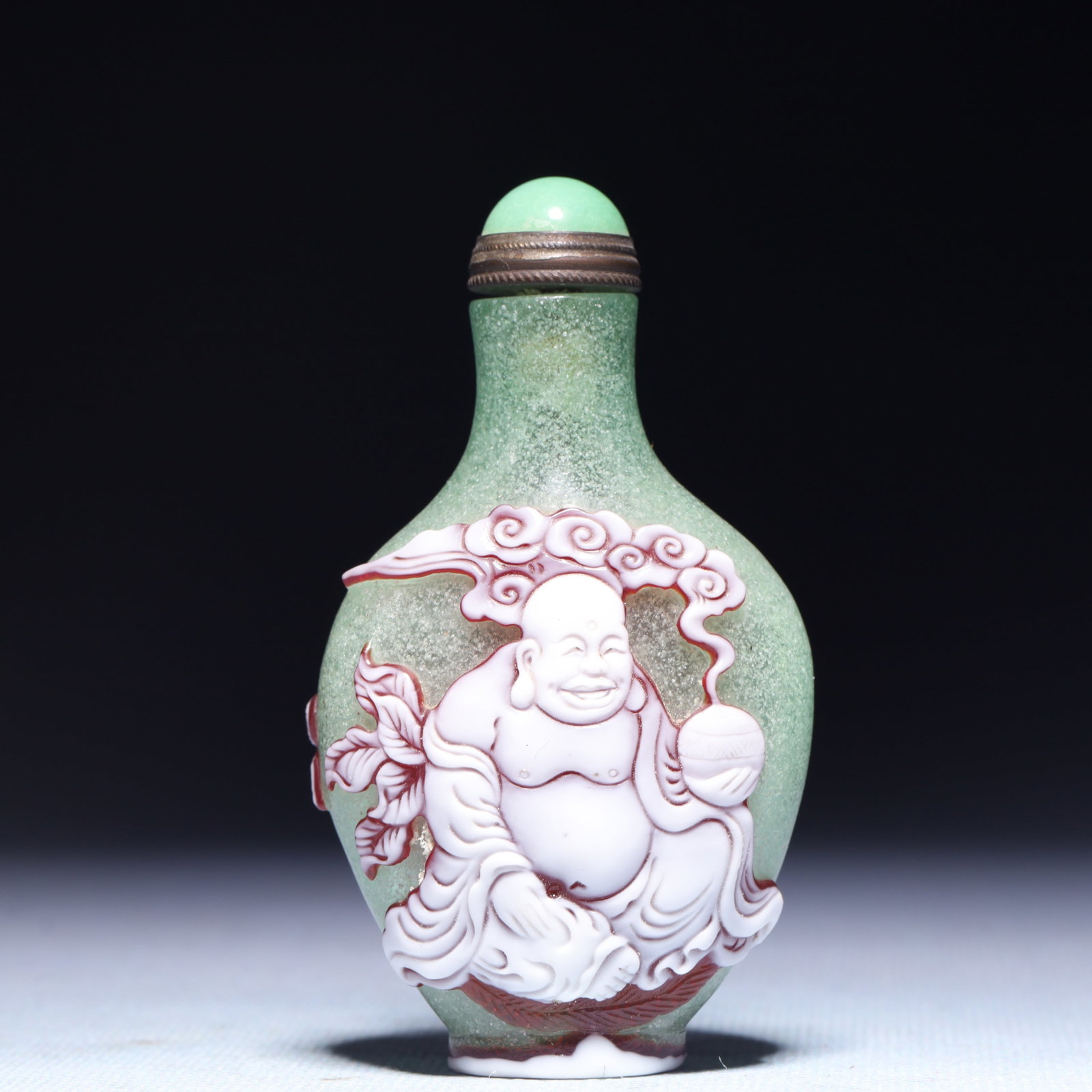 An Exquisite Glass Figure Pattern Snuff Bottle - 4