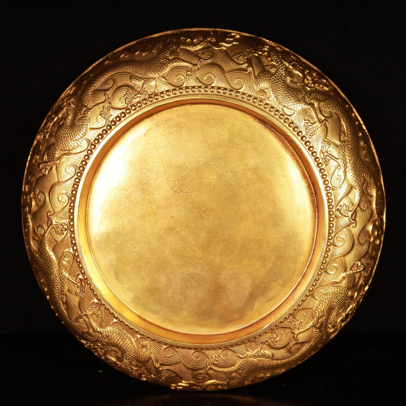 An Exquisite Gilt Bronze Dragon Pattern Box with Cover - 10