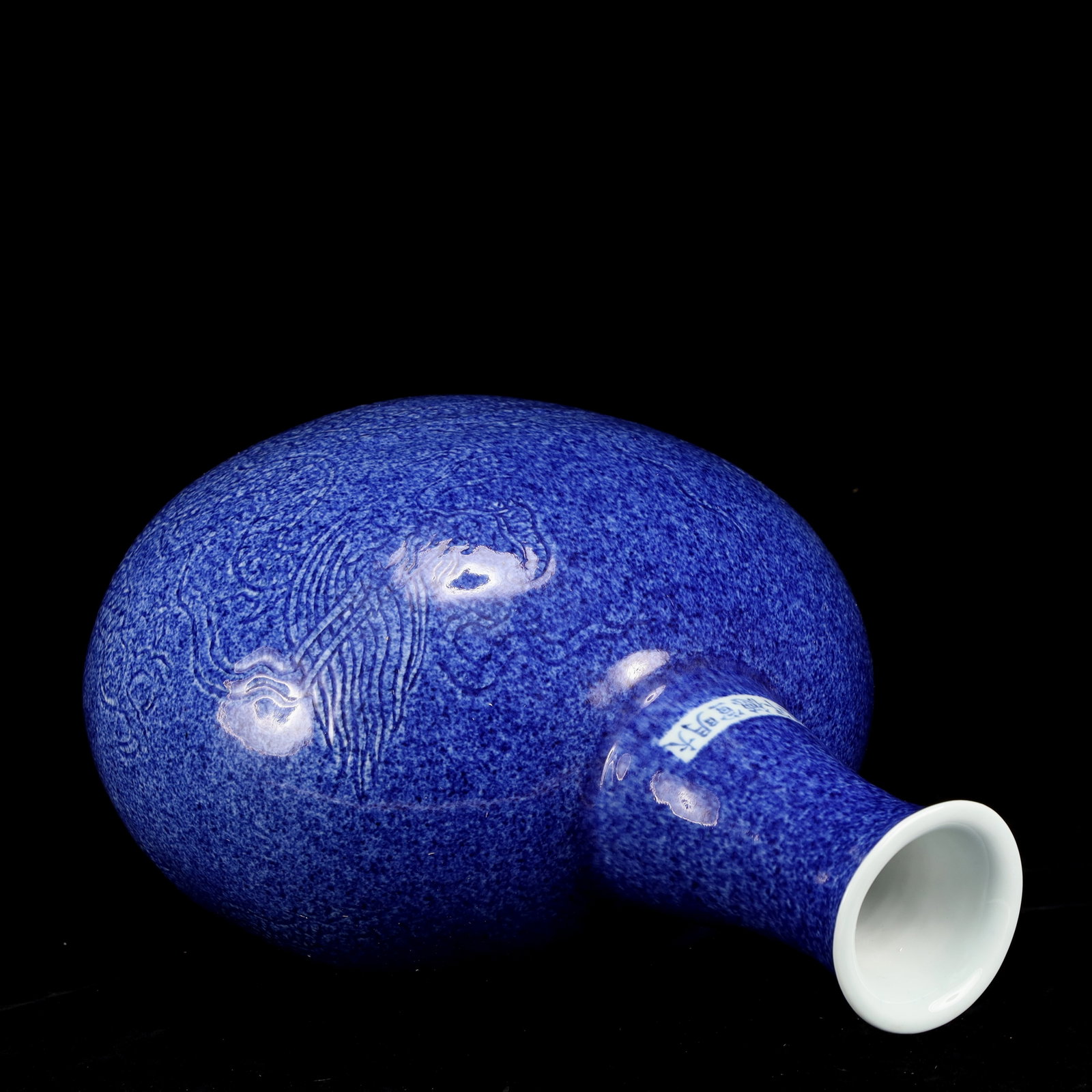 A Huge Blue Glazed Vase - 12
