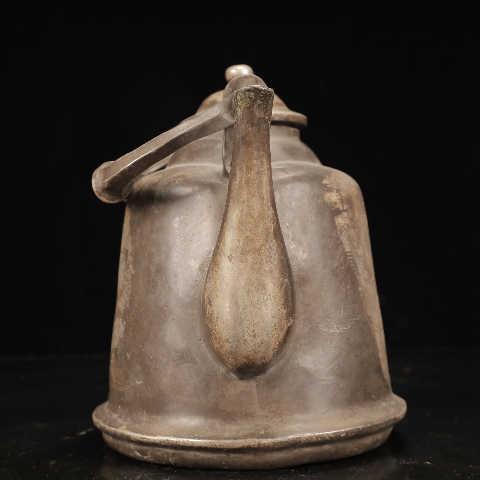 An Exquisite Silver-Plated Bronze Auspicious Beast Pattern Ewer - 3