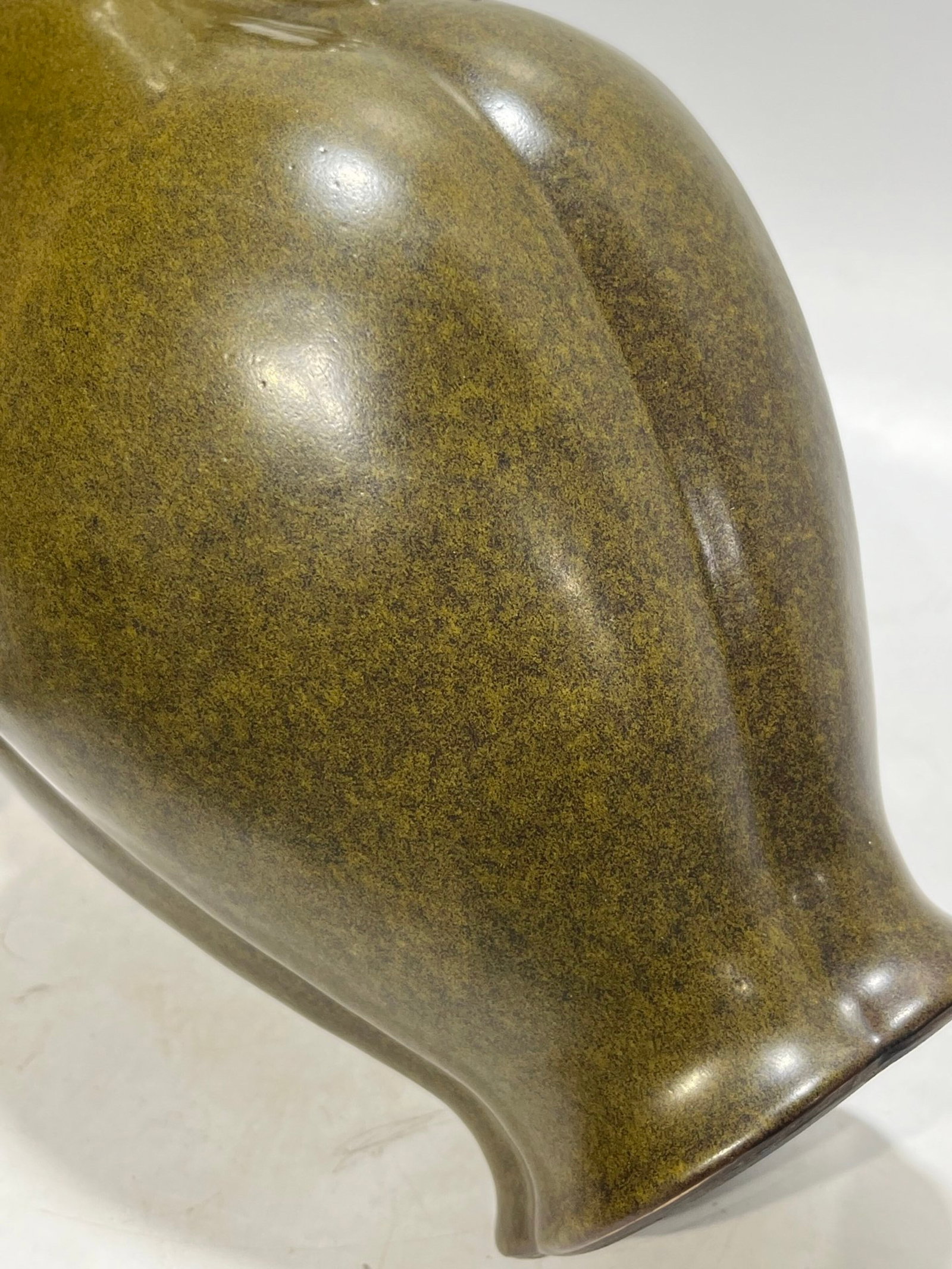 A Rare Teadust Glazed Double-Ears Vase - 7
