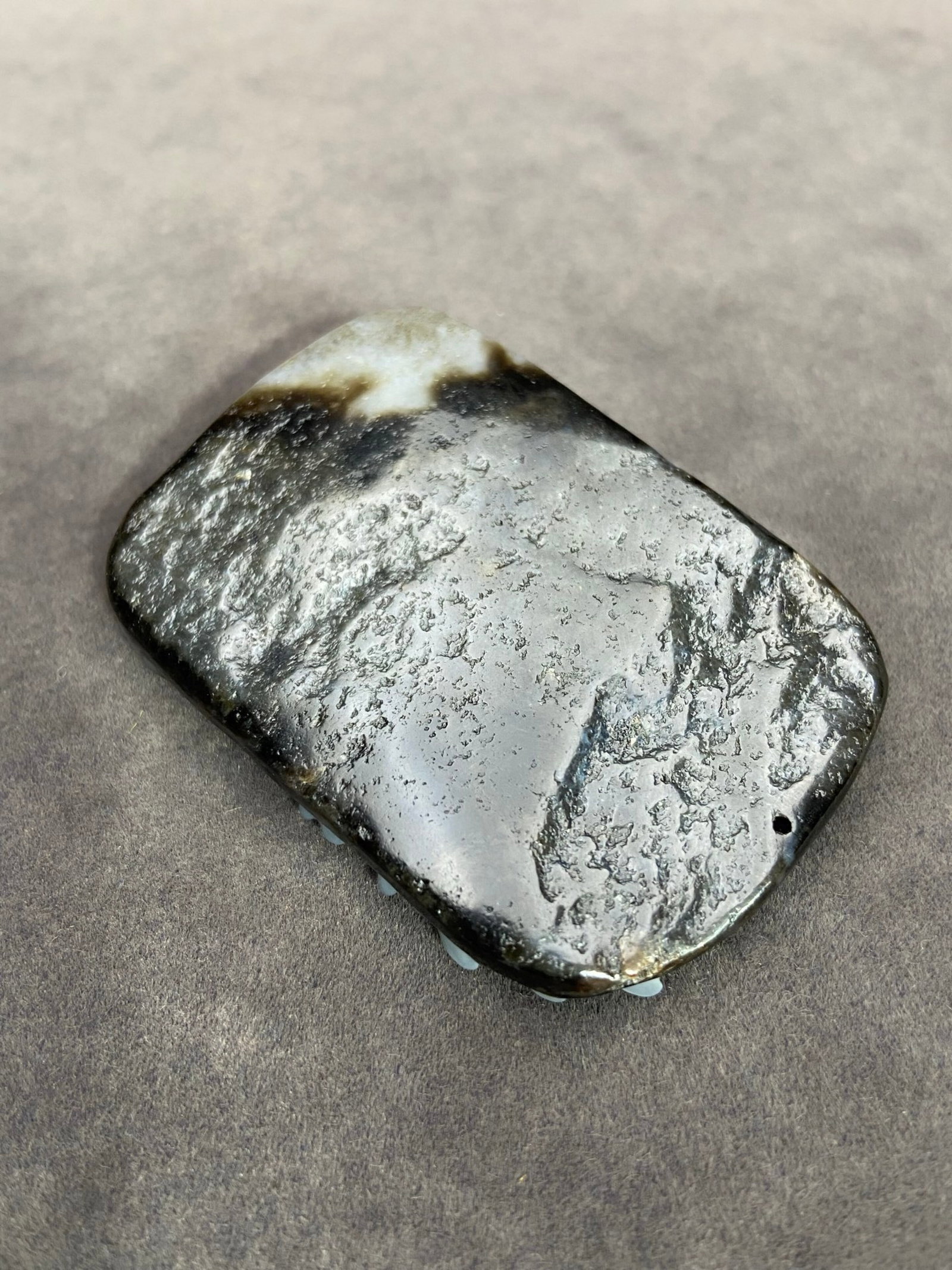 An Exquisite White Jade Eagle Pattern Pendant - 6