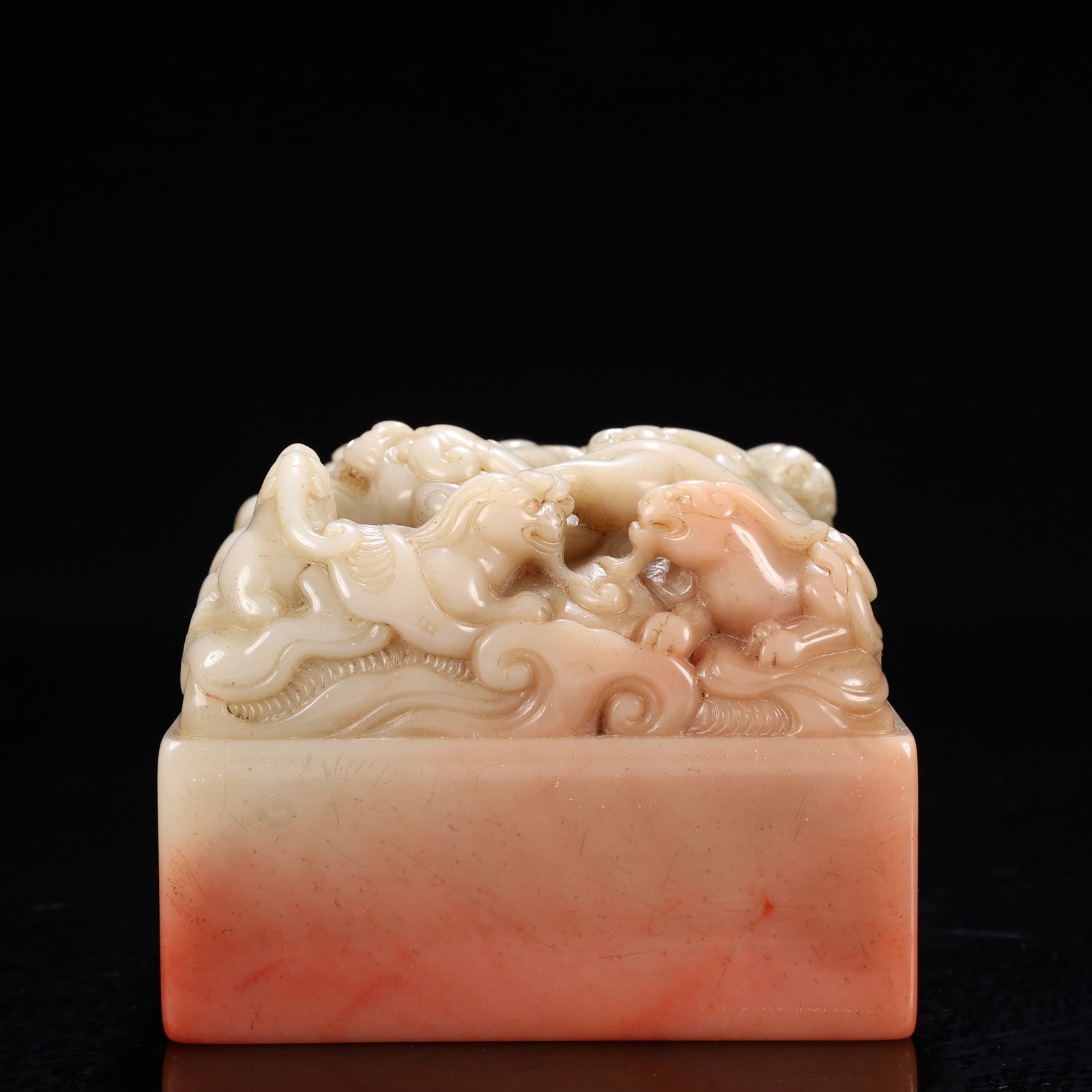 An Exquisite Shoushan Stone Dragon Pattern Seal - 4