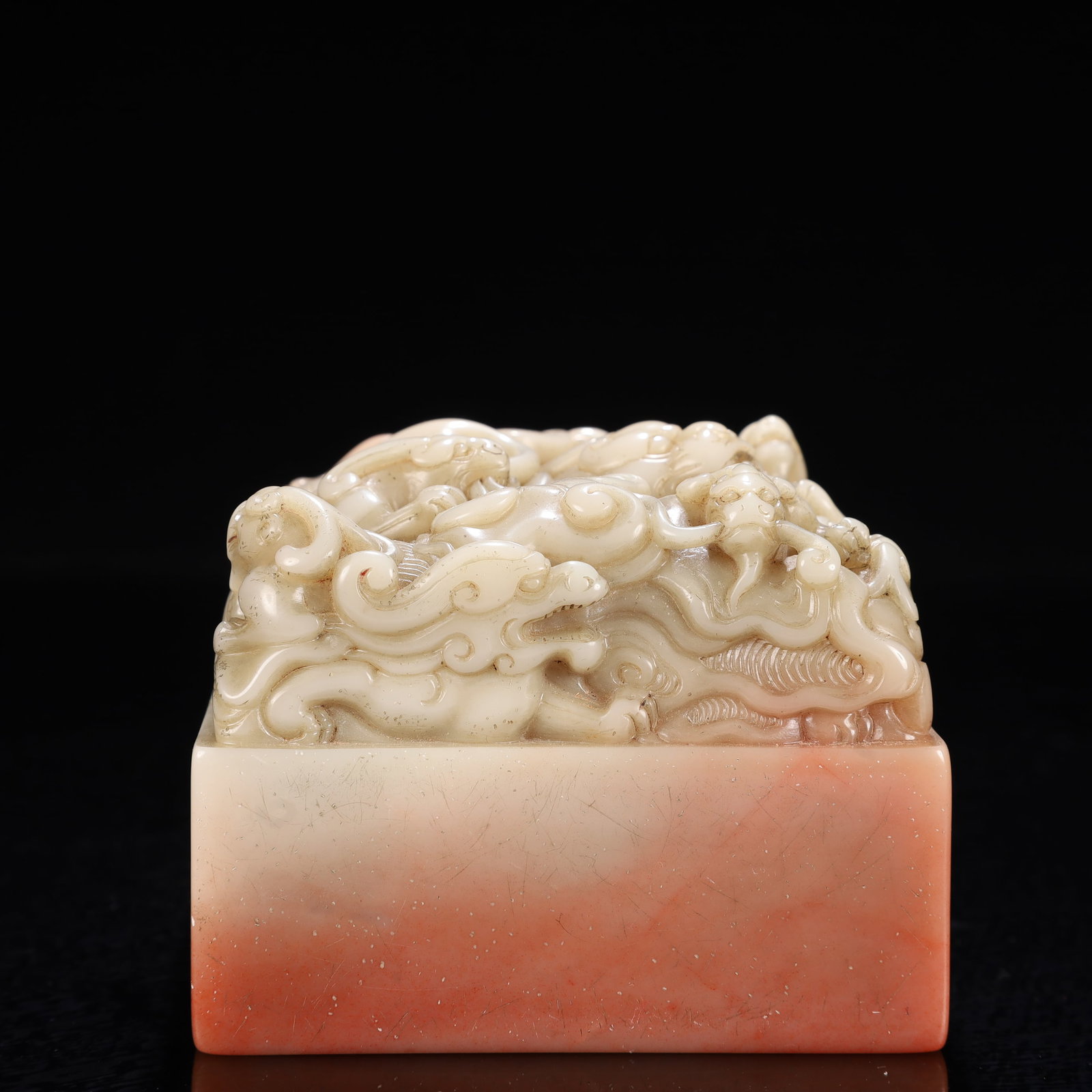 An Exquisite Shoushan Stone Dragon Pattern Seal - 6
