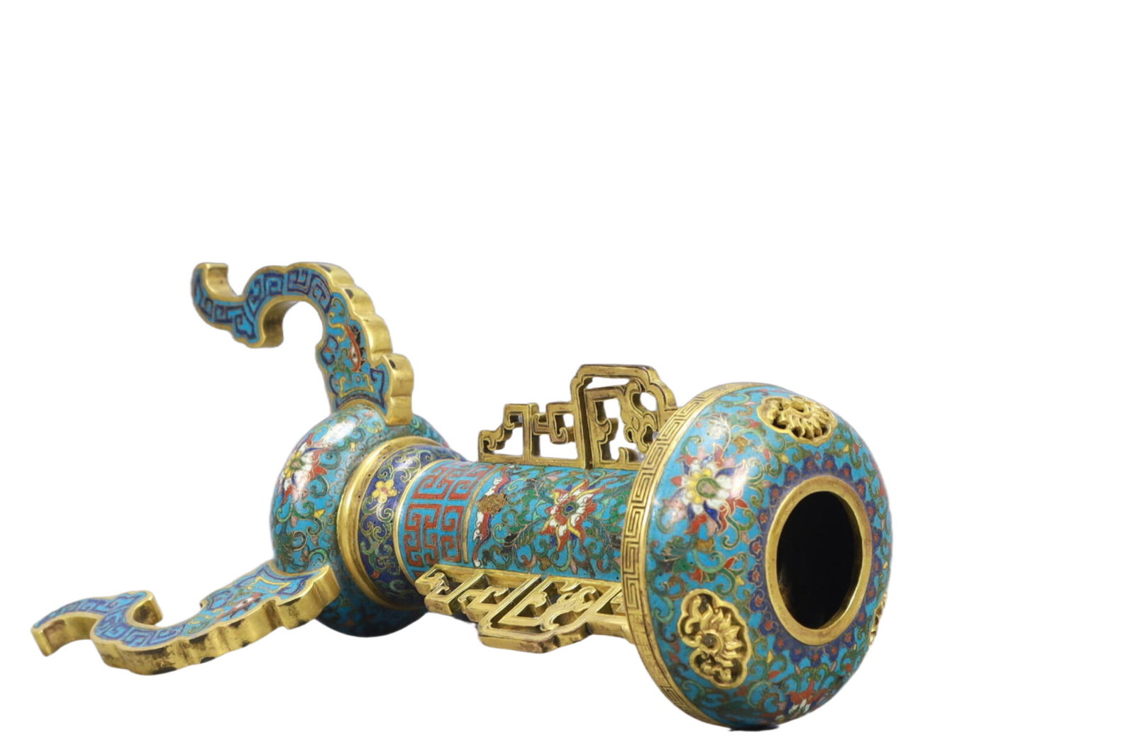 An Exquisite Cloisonne Lotus Pattern Hatstand - 8