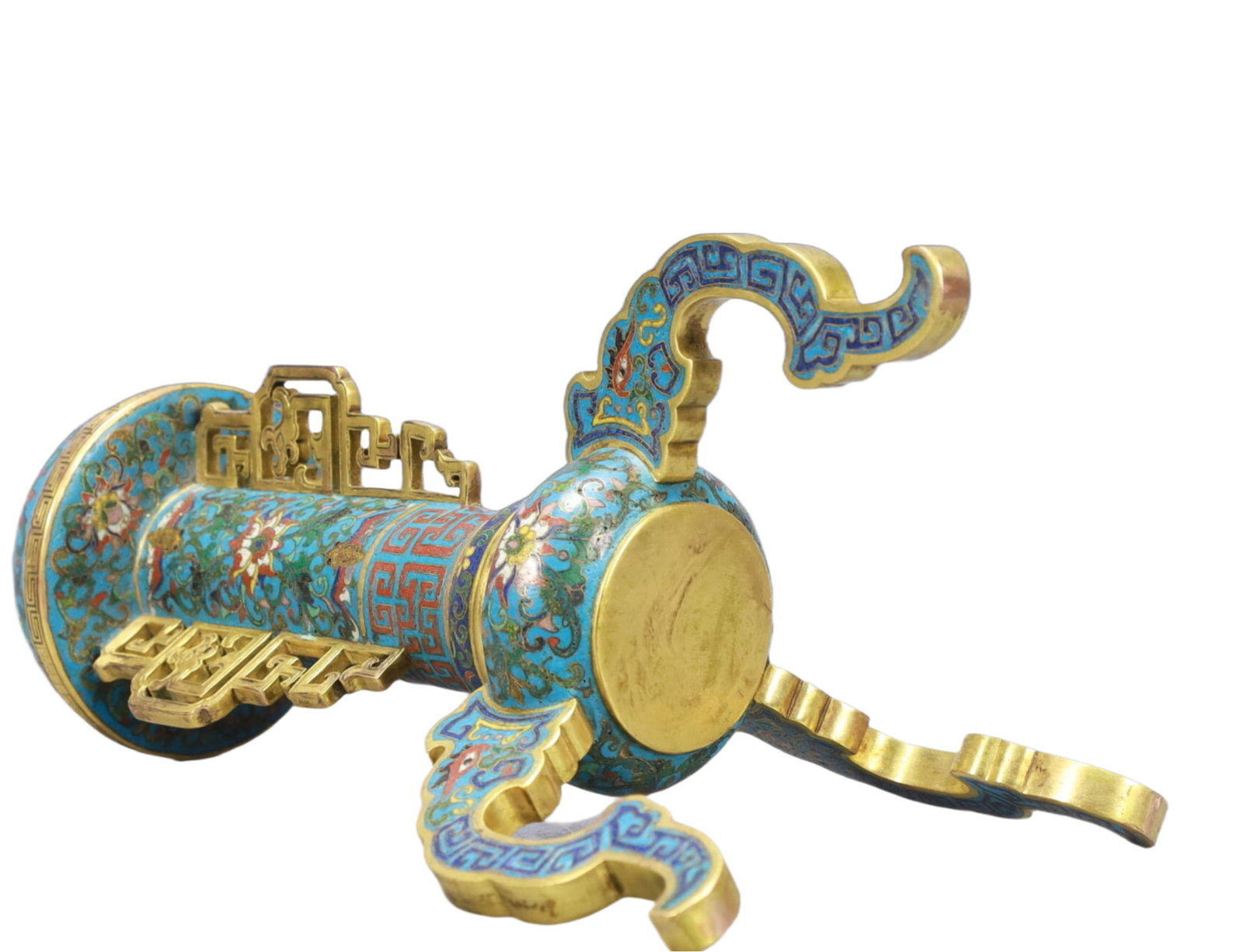 An Exquisite Cloisonne Lotus Pattern Hatstand - 9