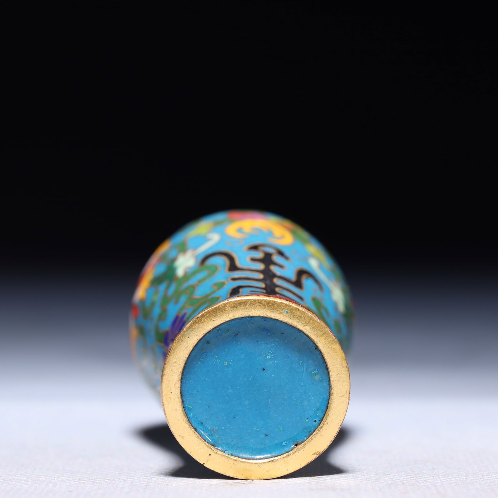 An Exquisite Cloisonne Lotus Pattern Snuff Bottle - 6