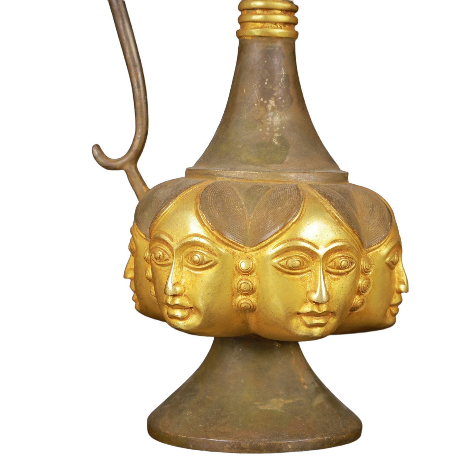 An Exquisite Gilt Silver Figure-Face Pattern Ewer - 3
