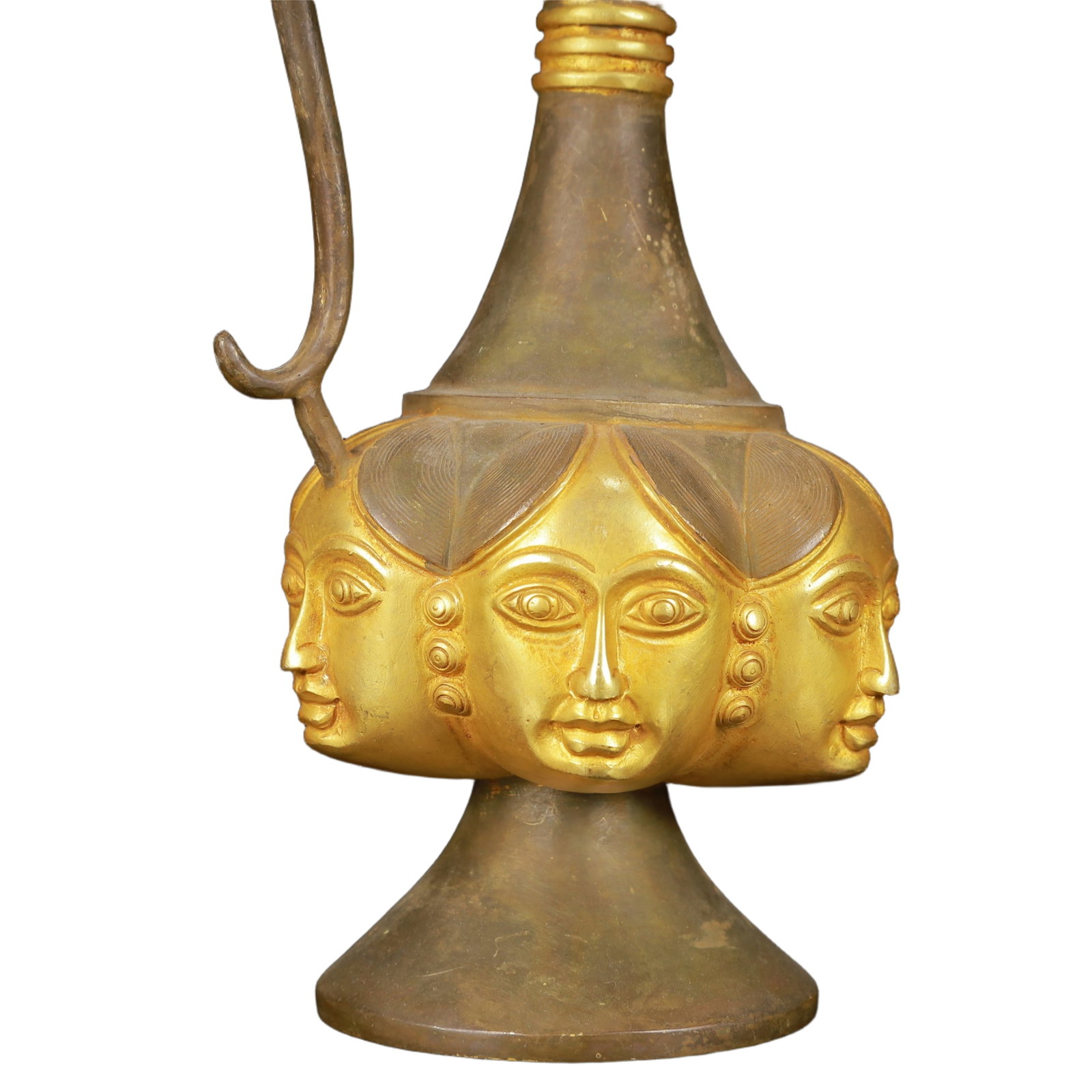 An Exquisite Gilt Silver Figure-Face Pattern Ewer - 5
