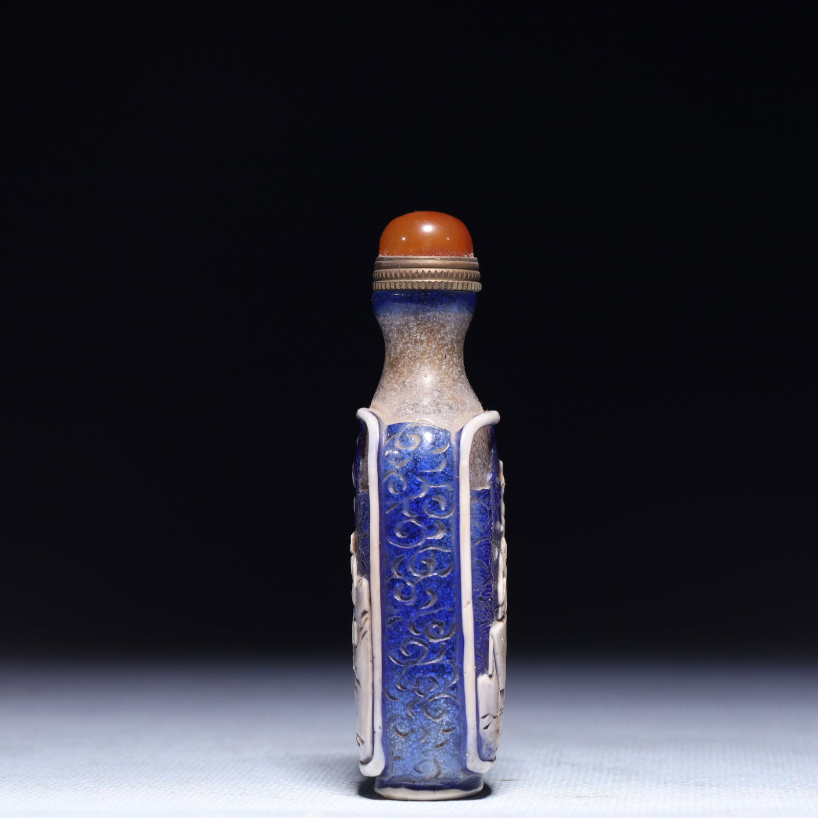 An Exquisite Glass Figure Pattern Snuff Bottle - 3