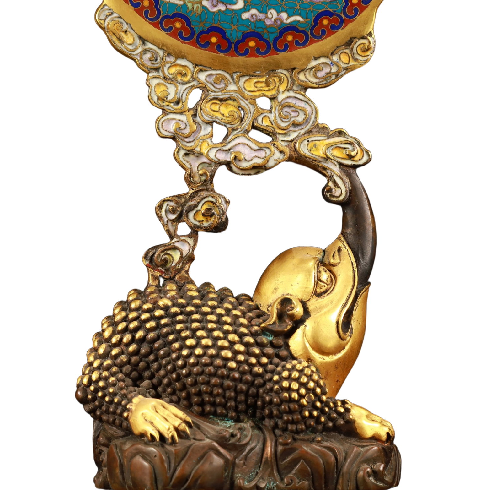 An Exquisite Cloisonne Figure Pattern Screen - 3