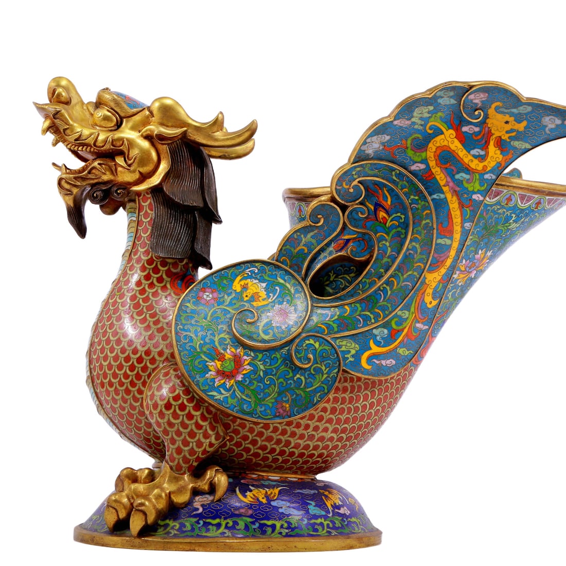 An exquisite cloisonne auspicious animal ornament (1 of 9)