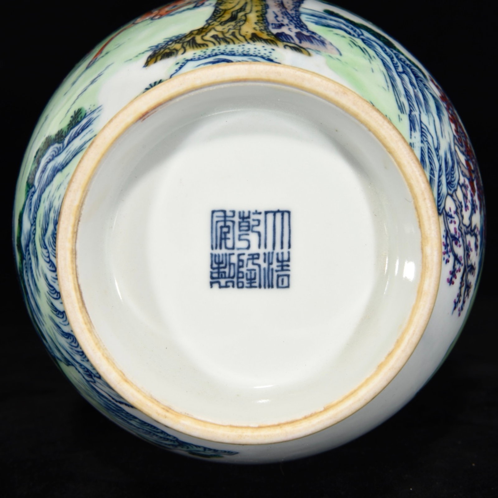 A Rare Doucai Pine and Deer Pattern Vase - 9