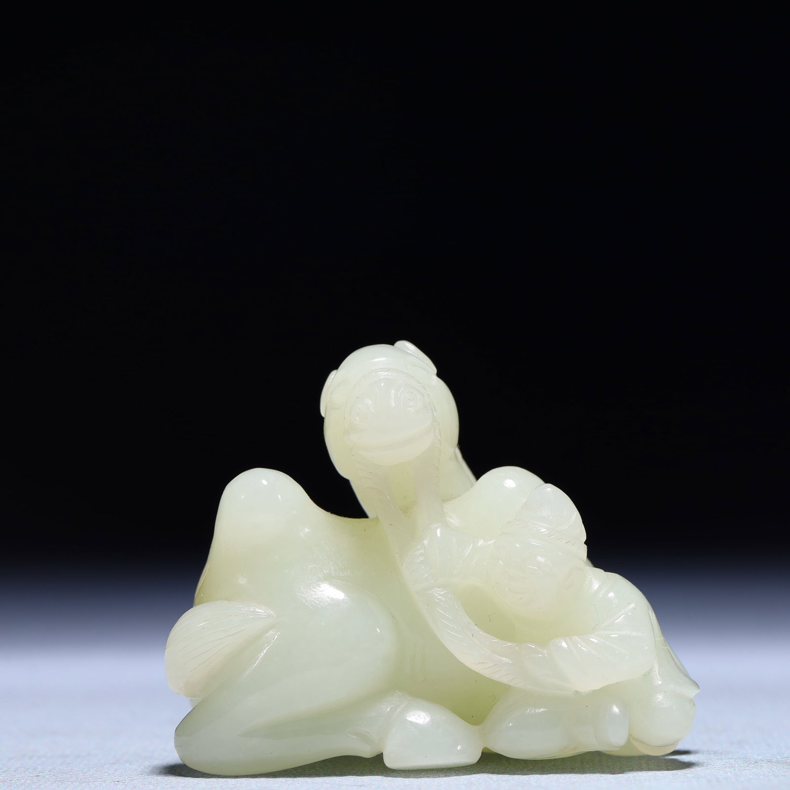 An Exquisite White Jade Camel Ornament: An Exquisite White Jade Camel Ornament,Qing Dynasty,China,Size:2.4inx2inx1.9in,Weight:141g 白玉骆驼摆件,中国清代
