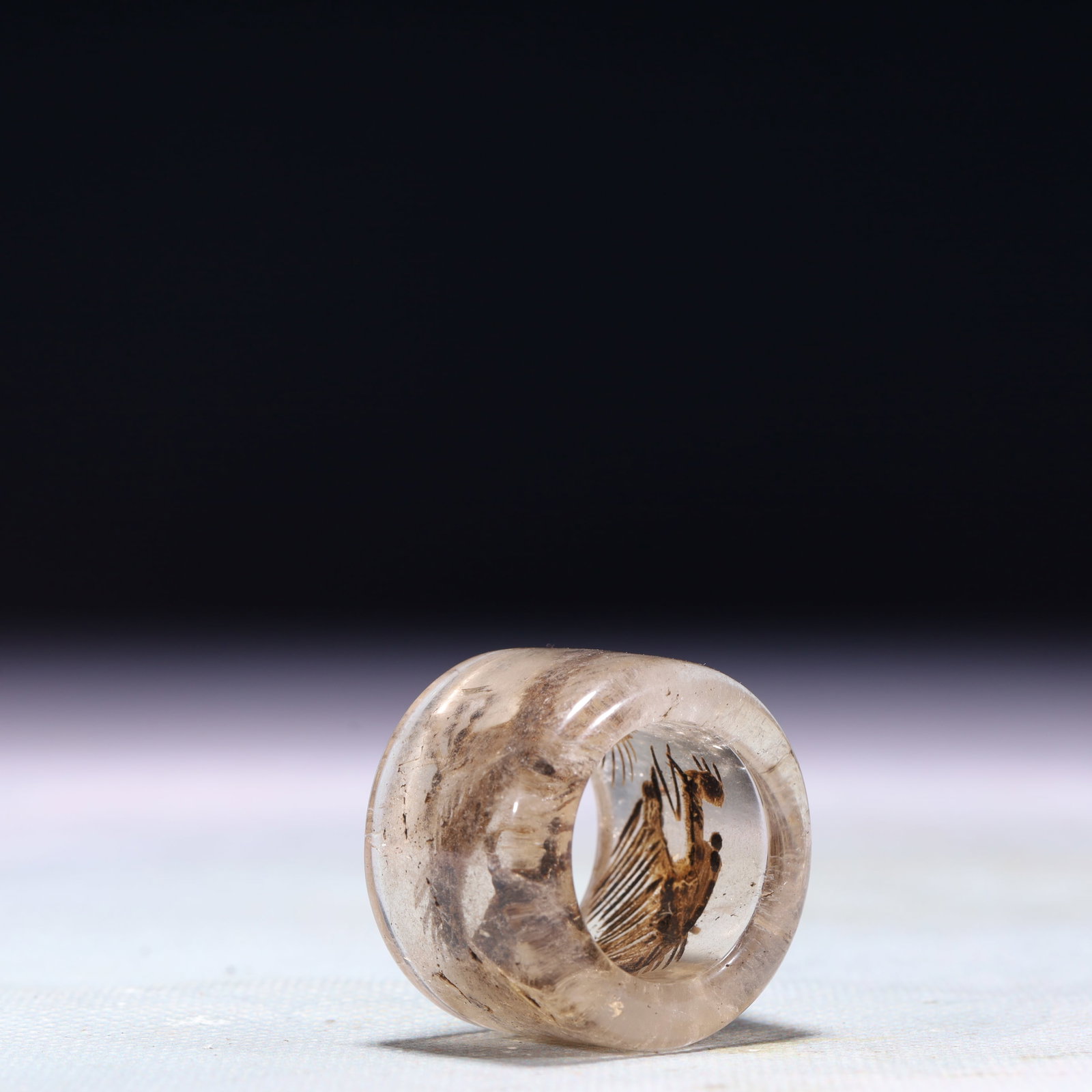 An Exquisite Crystal Dragon Pattern Thumb Ring - 5
