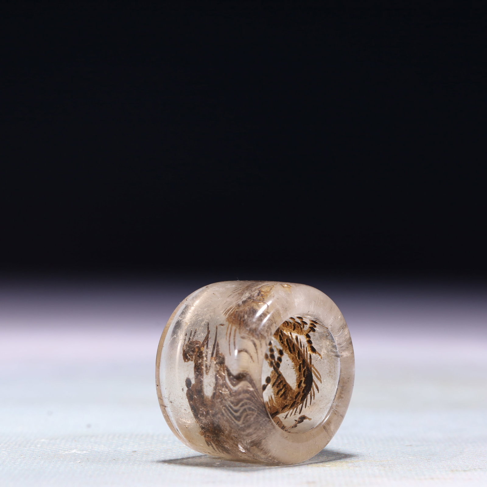 An Exquisite Crystal Dragon Pattern Thumb Ring - 6