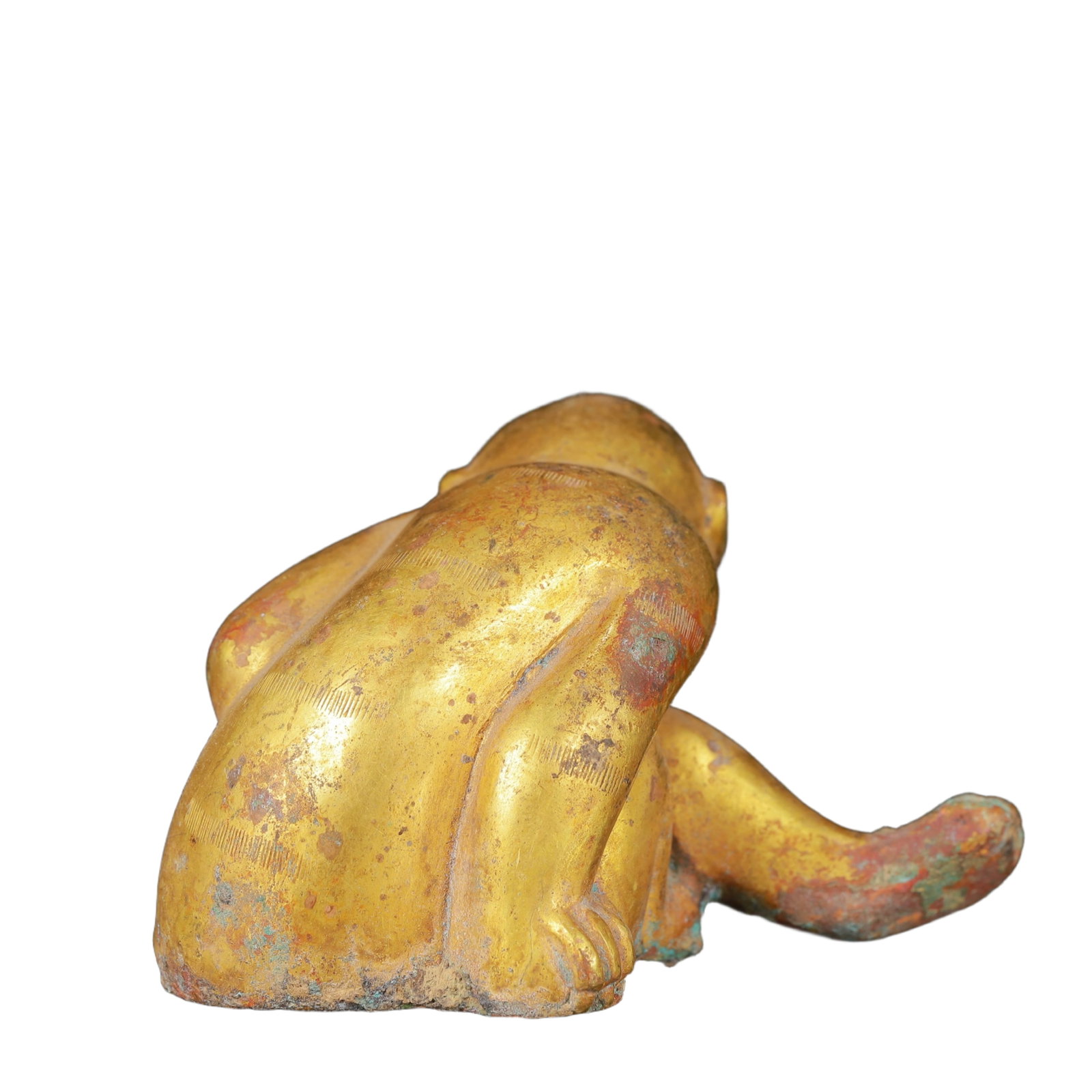 An Exquisite Gilt Bronze Monkey Ornament - 4