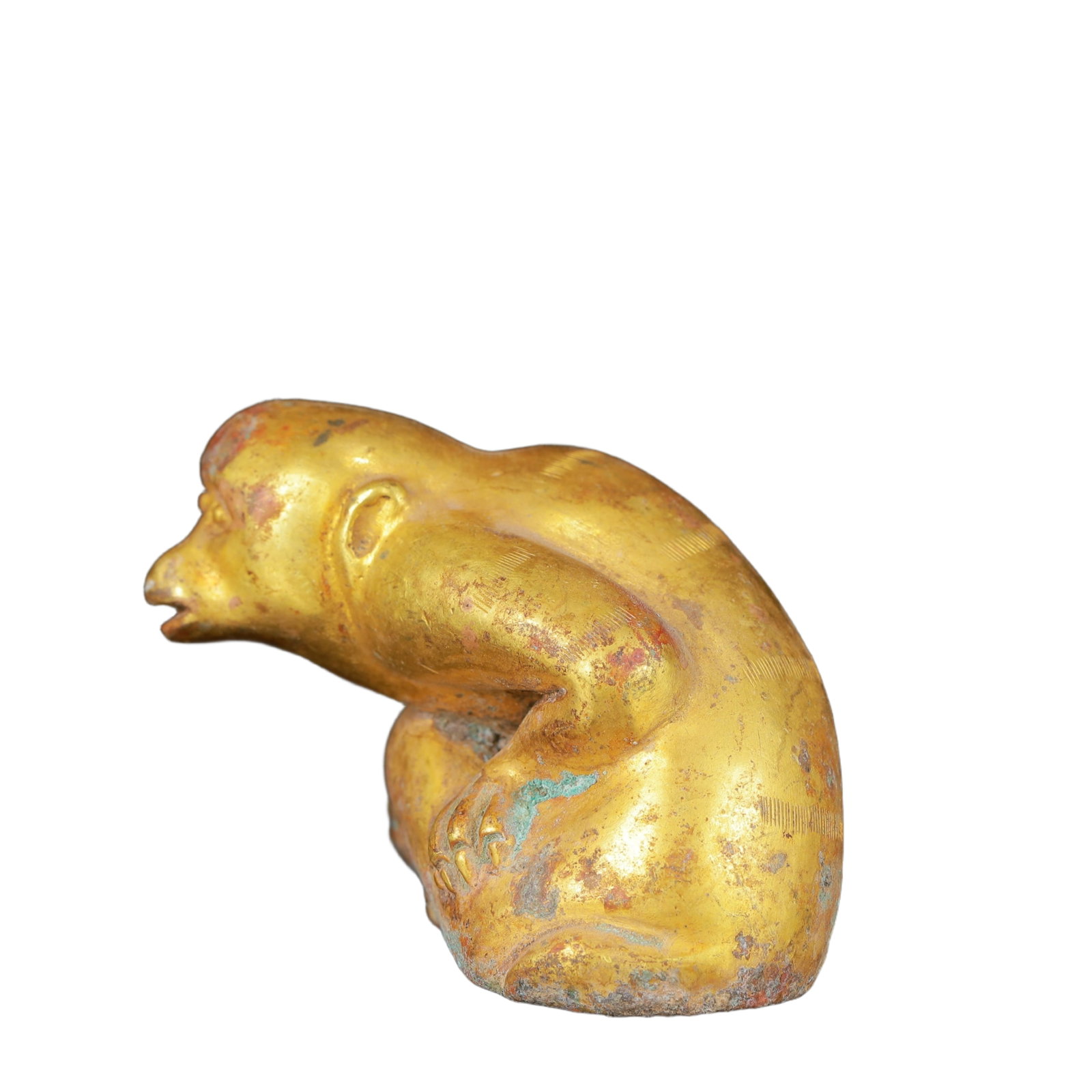 An Exquisite Gilt Bronze Monkey Ornament - 5