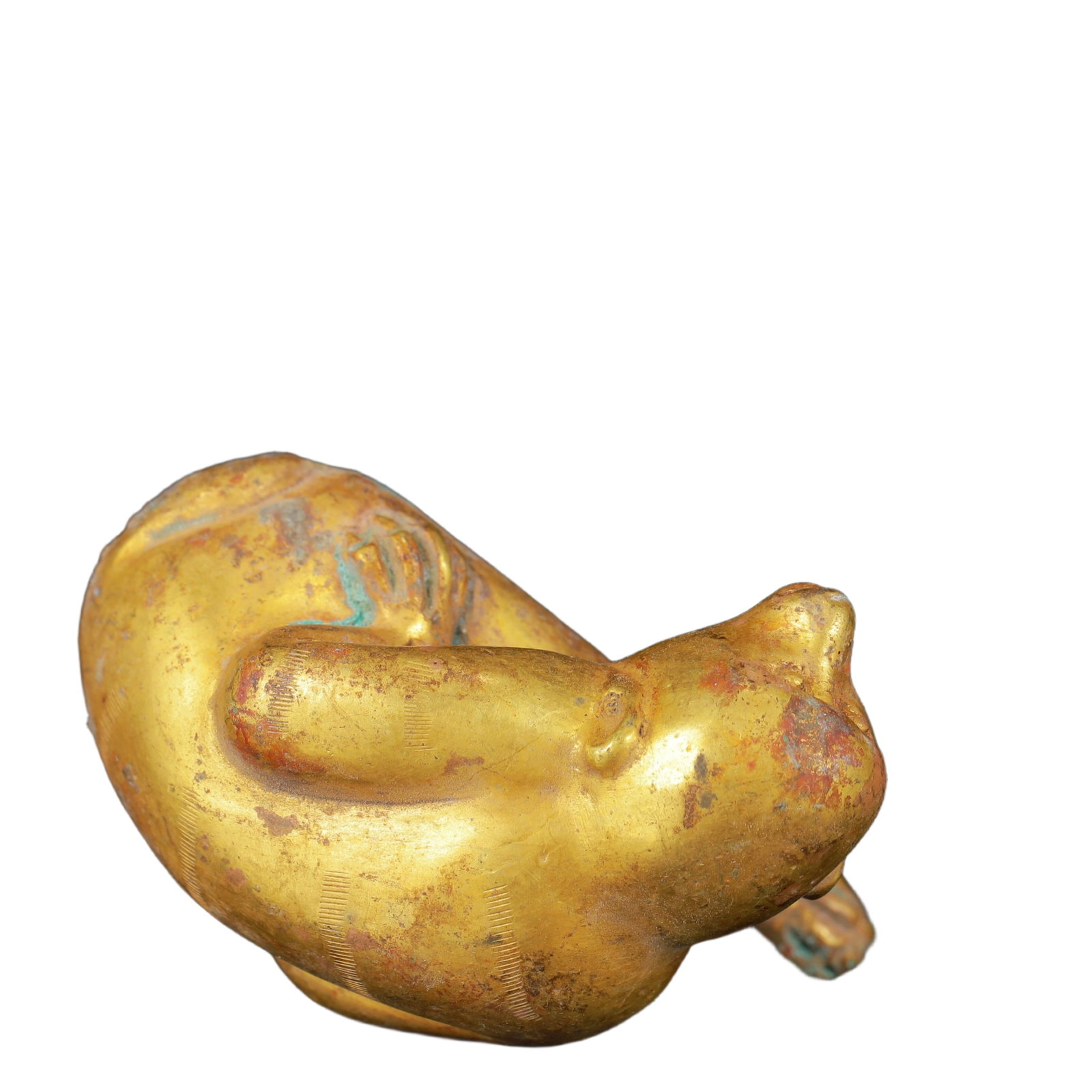 An Exquisite Gilt Bronze Monkey Ornament - 6