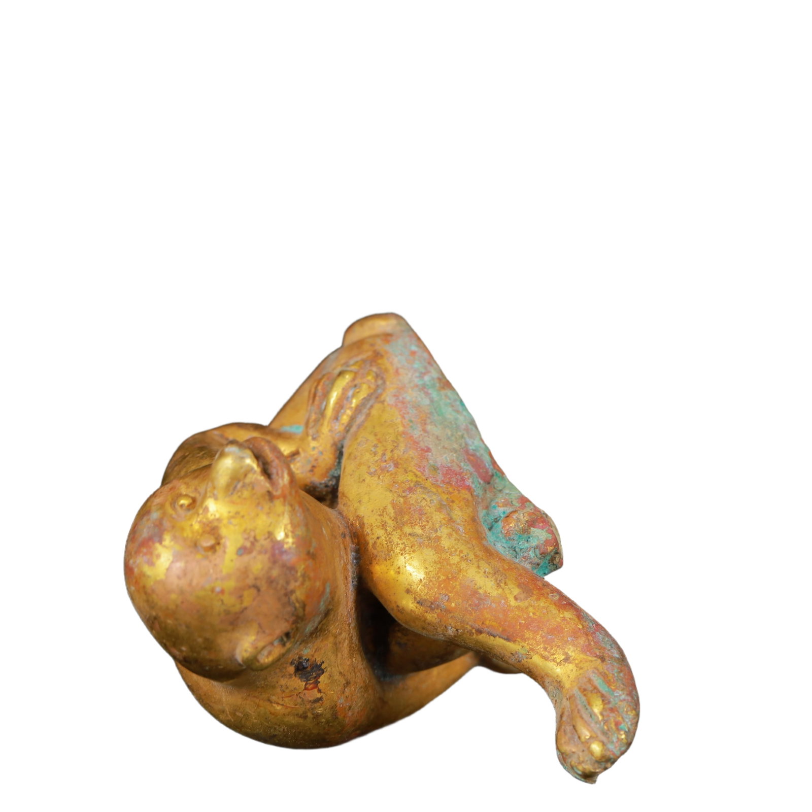 An Exquisite Gilt Bronze Monkey Ornament - 7