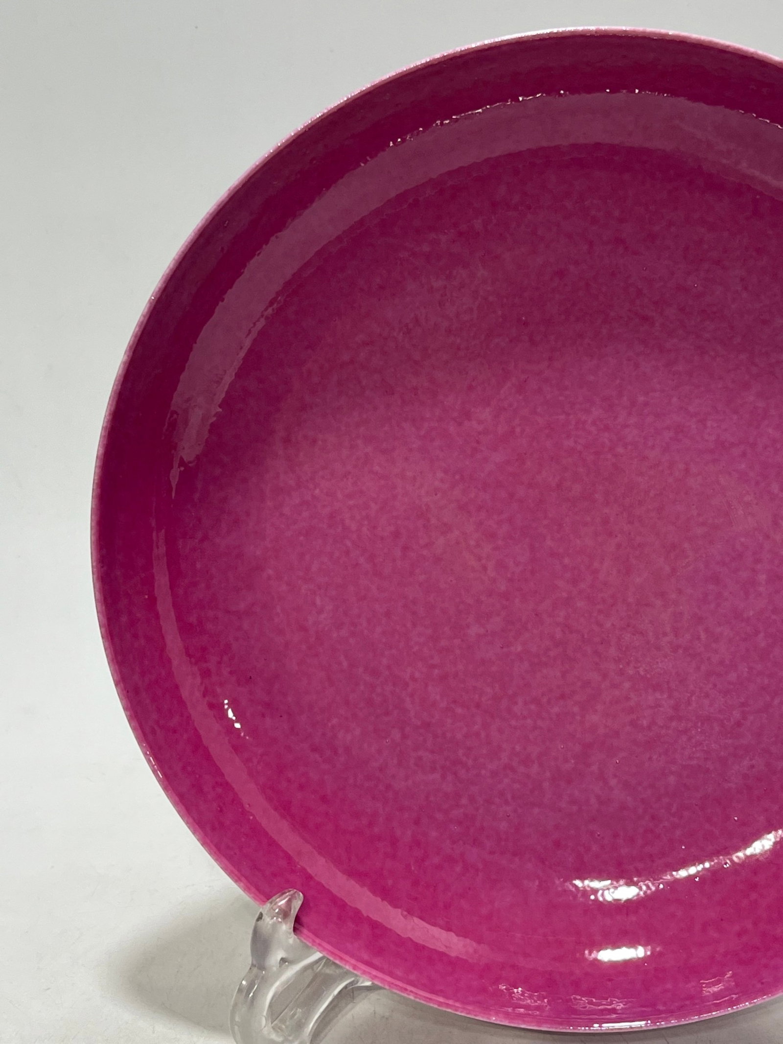 An Exquisite Ruby Red-Glazed Plate - 3