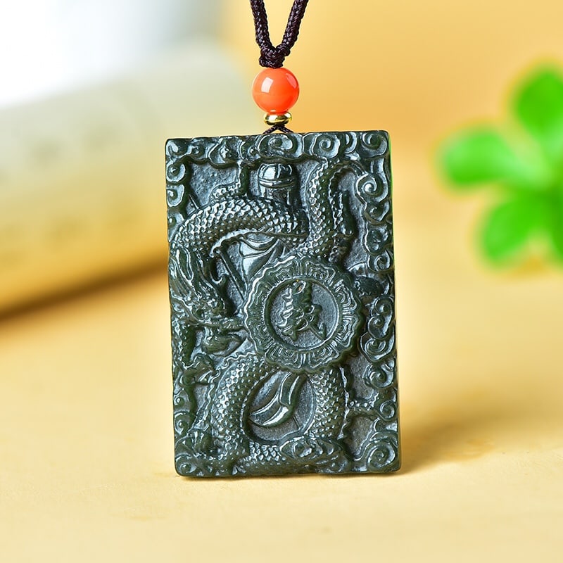 An Exquisite Jasper Figure Pattern Pendant - 6