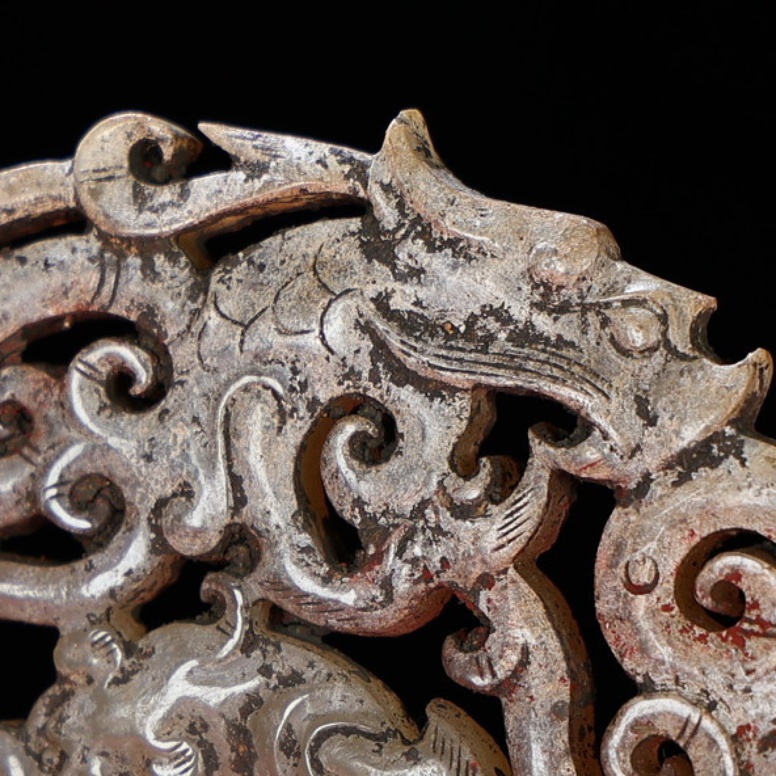 White Jade Dragon Pattern Pendant - 5