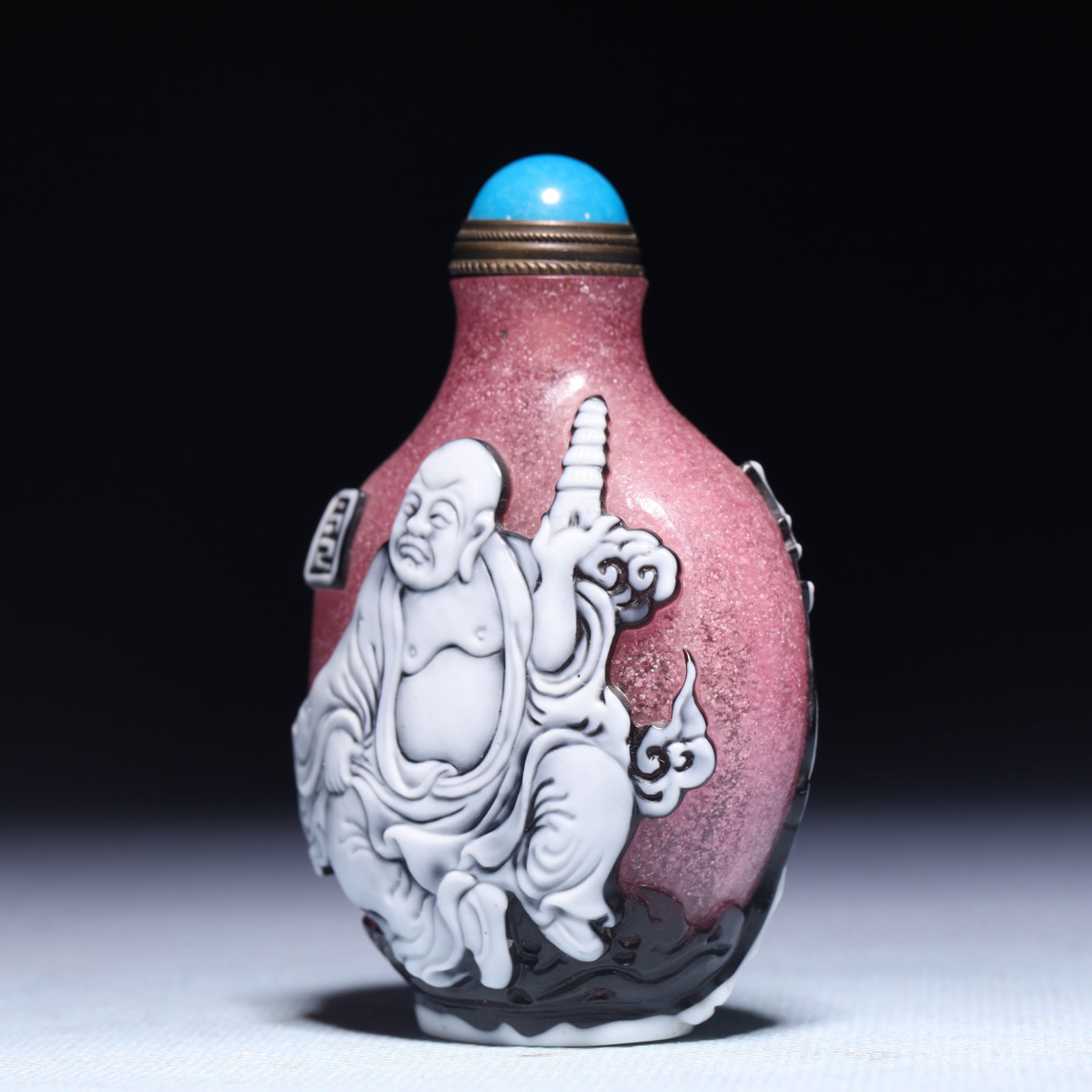 An Exquisite Glass Figure Pattern Snuff Bottle - 2