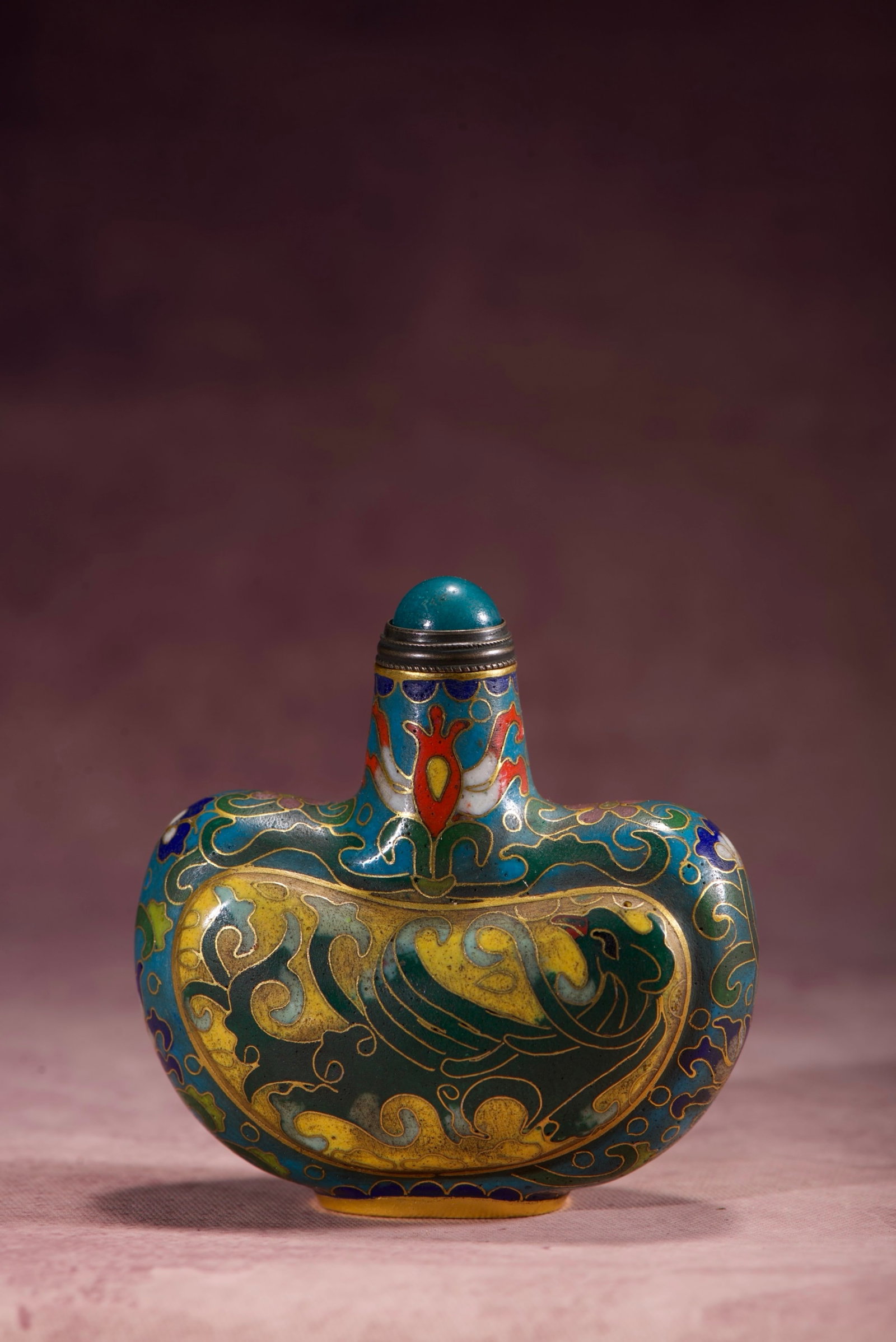 An Exquisite Cloisonne Phoenix Pattern Snuff Bottle - 5