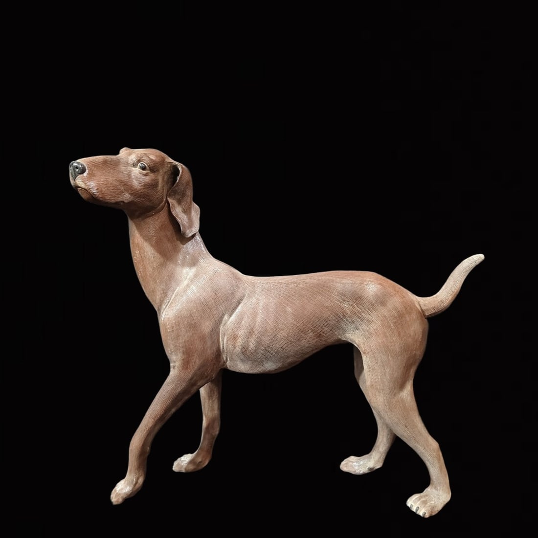 A Huge Shiwan yao Dog Ornament: A Huge Shiwan yao Dog Ornament,the Republic of China,With Mark,Size:19.7inx6.7inx18.1in