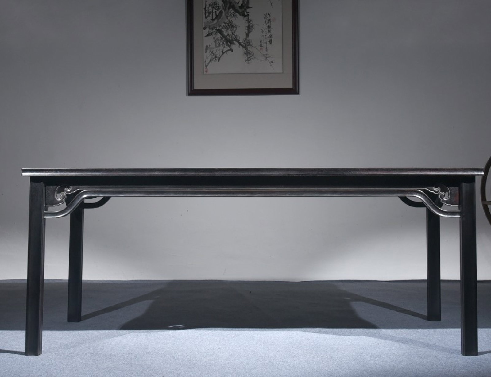 An Exquisite Zitanwood Auspicious Cloud Pattern Long Table (1 of 9)