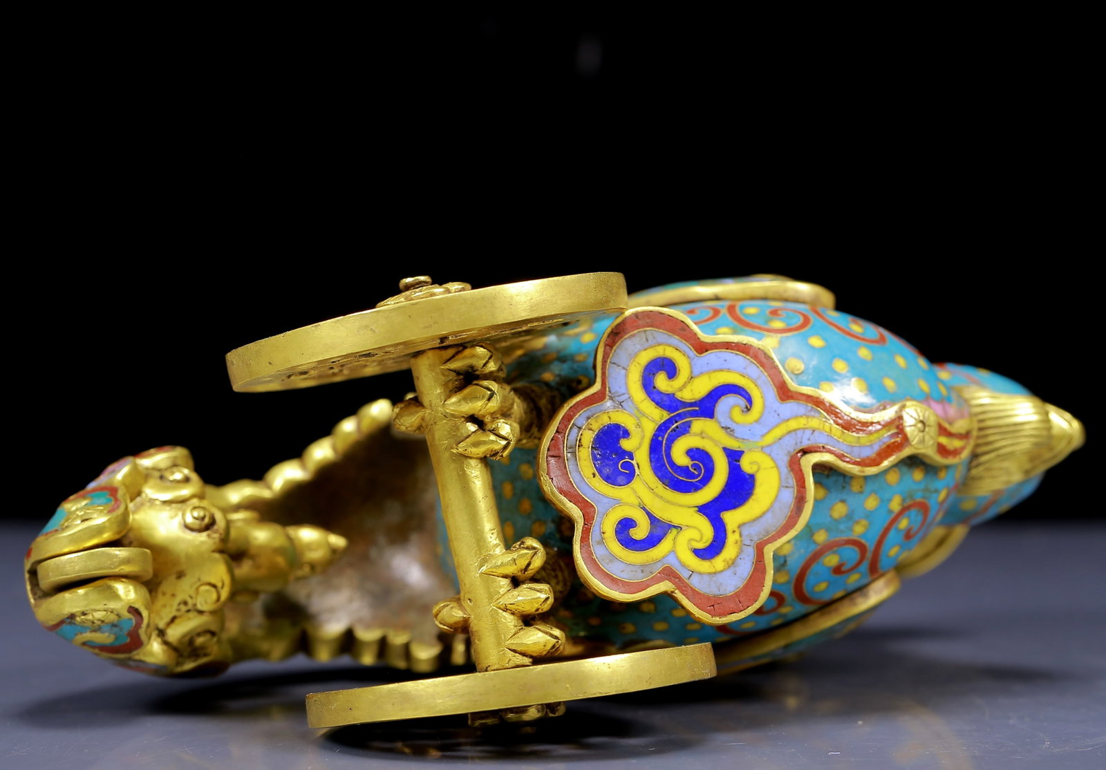 An Exquisite Cloisonne Phoenix Pattern Vase - 11