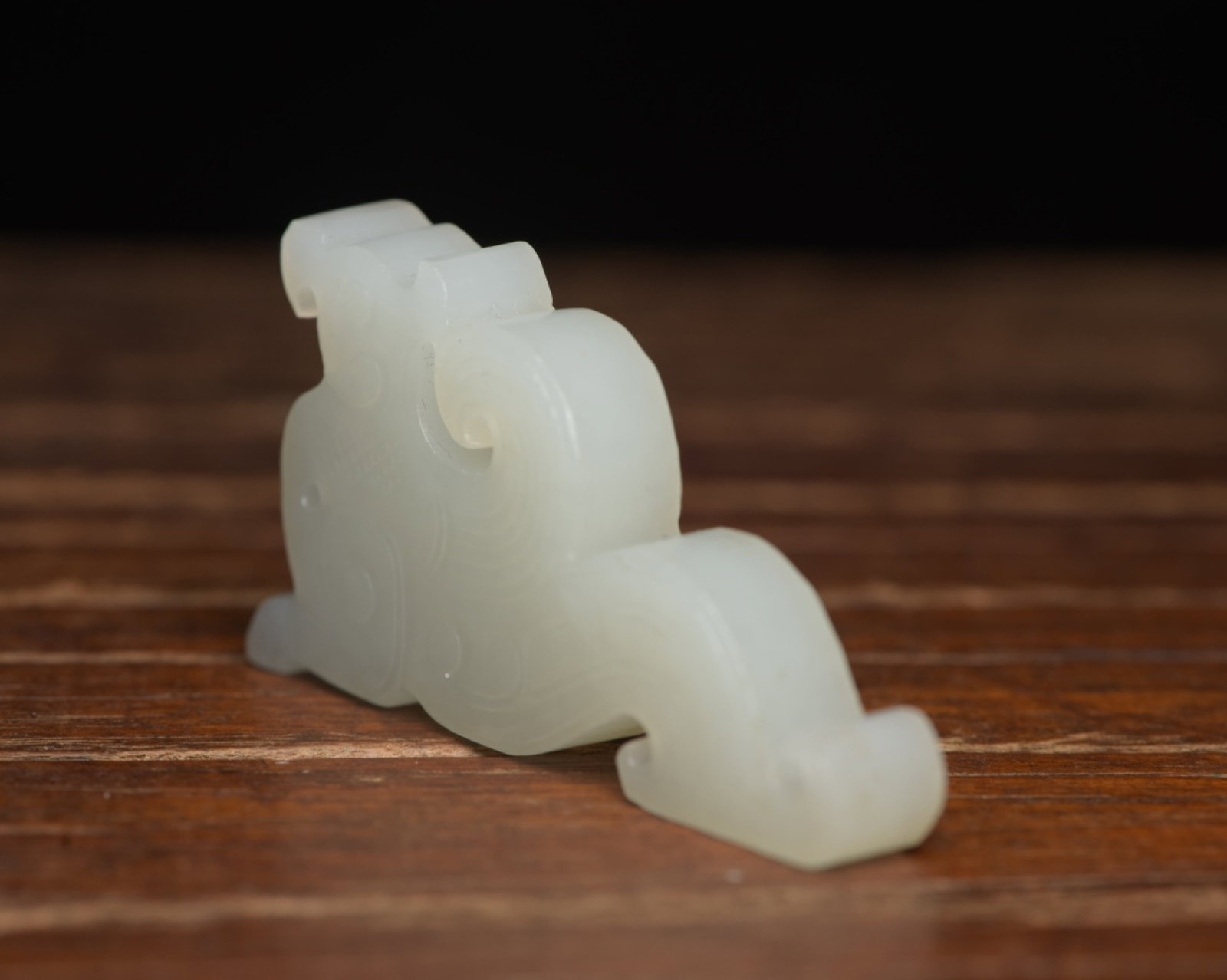 An Exquisite White Jade Phoenix Pattern Pendant - 3