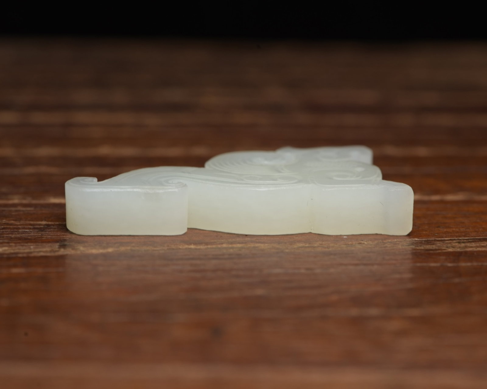 An Exquisite White Jade Phoenix Pattern Pendant - 4
