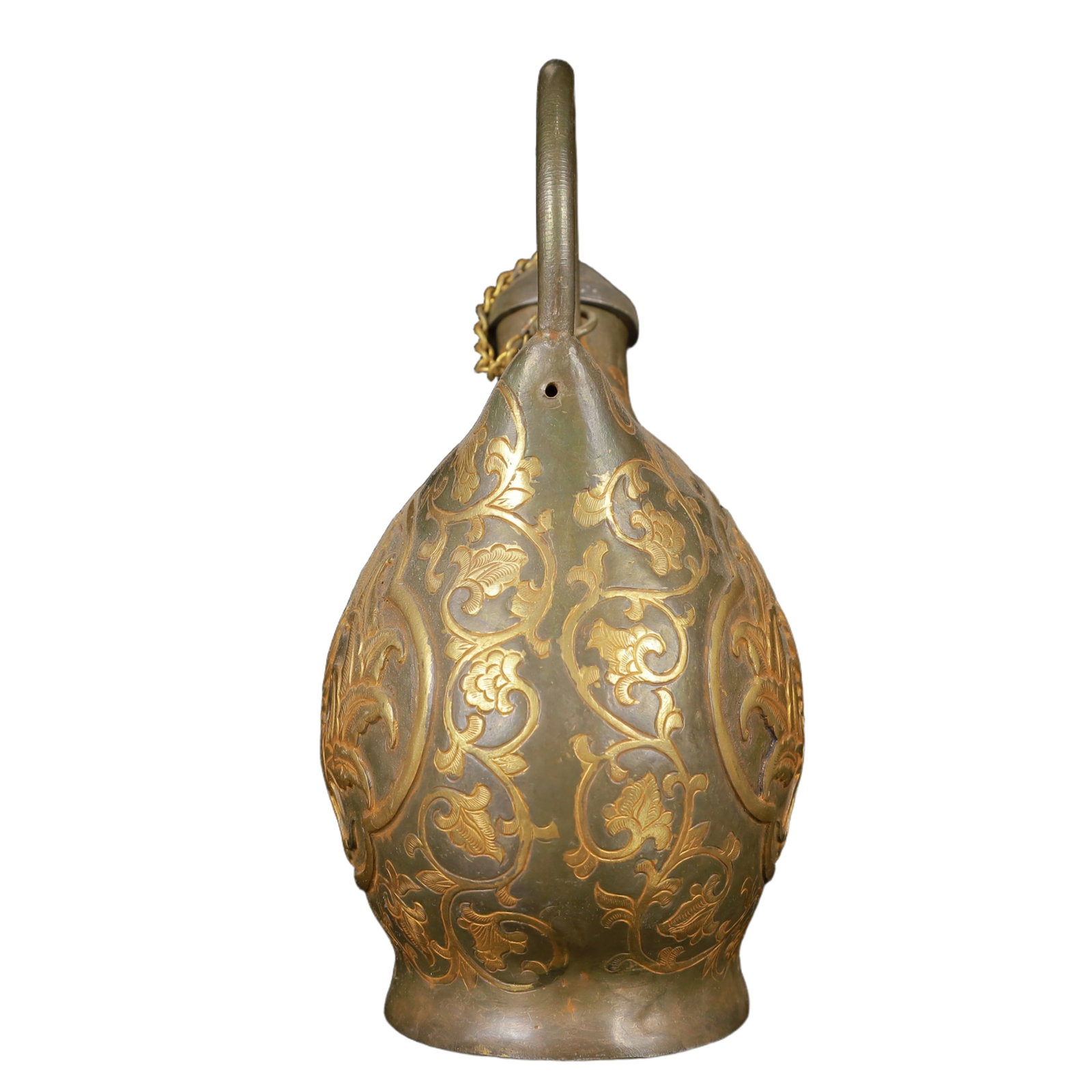 An Exquisite Gilt Silver Phoenix Pattern Ewer - 8
