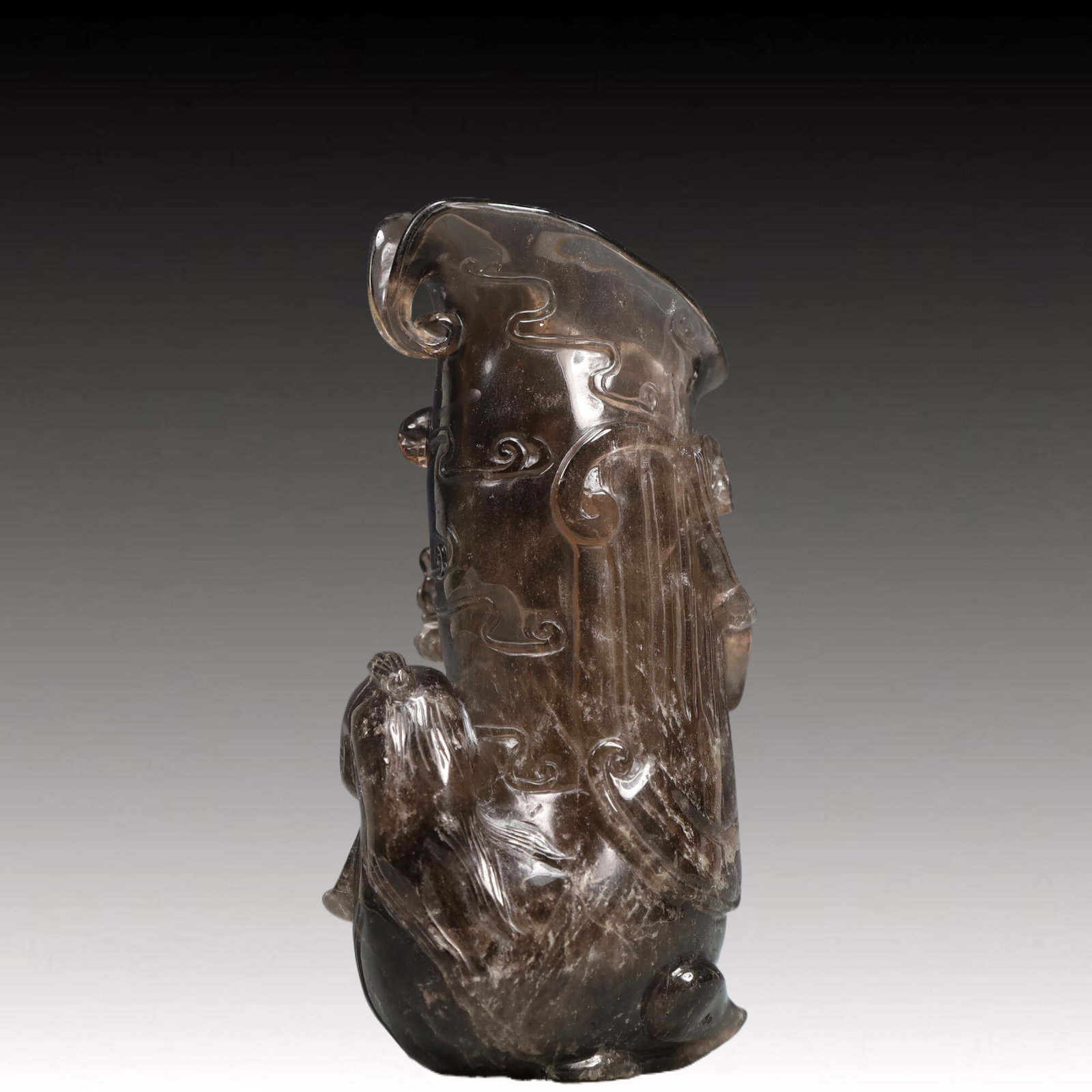 An Exquisite Crystal Auspicious Beast Pattern Goblet - 4
