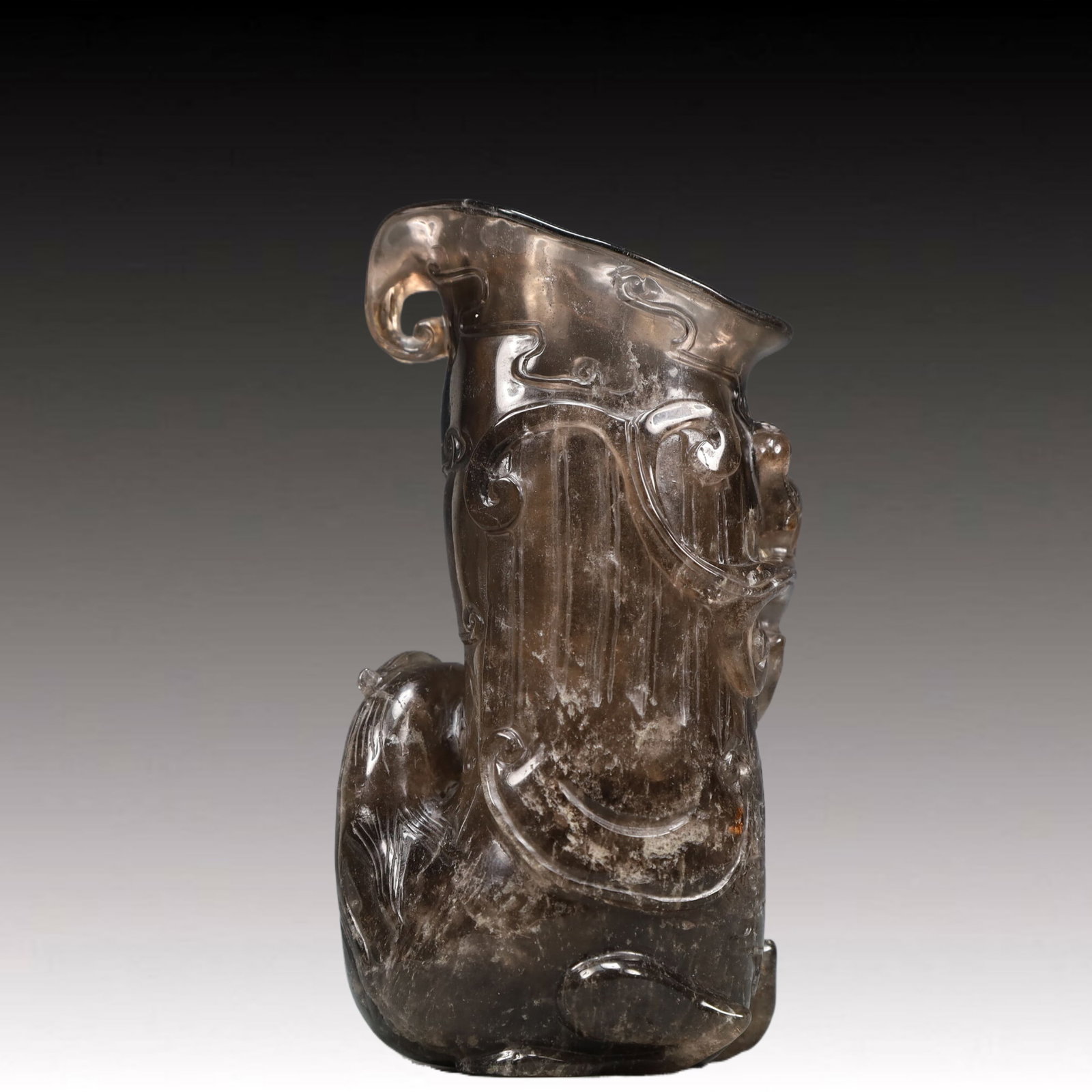 An Exquisite Crystal Auspicious Beast Pattern Goblet - 5