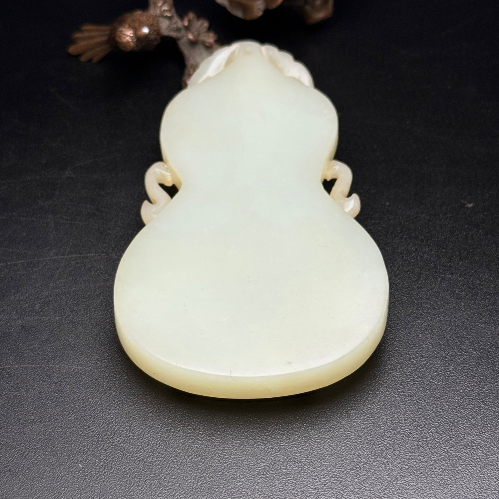 An Exquisite White Jade Bats Pattern Pendant - 6