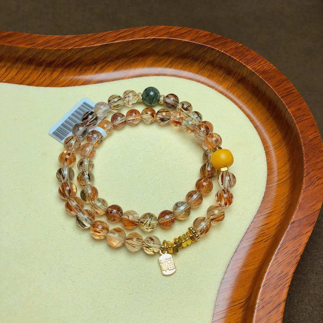 An Exquisite Crystal Bracelet: An Exquisite Crystal Bracelet,Size:0.3in,0.3in,Weight:27.7g 水晶手串