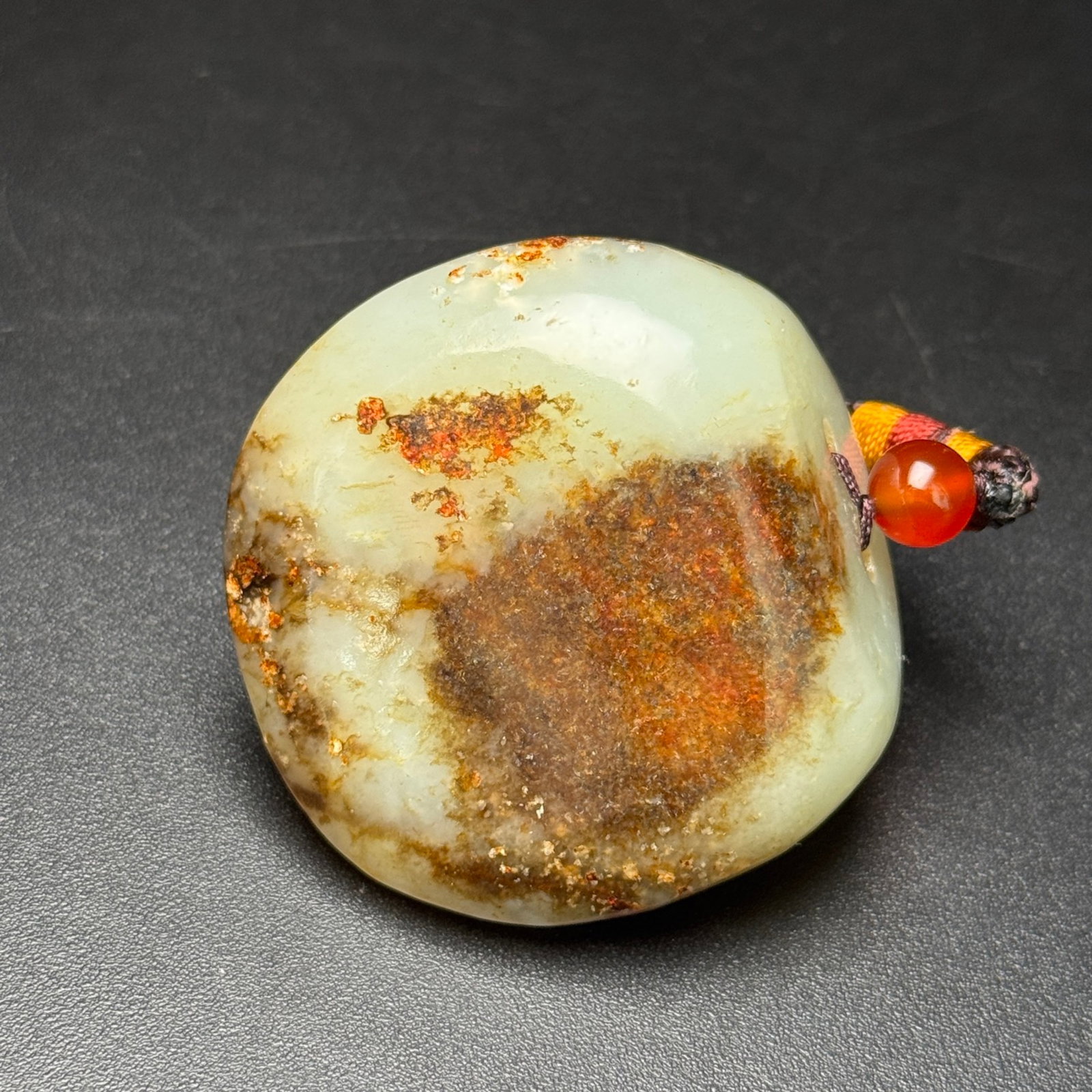 An Exquisite White Jade Turtle Shell Pendant - 3