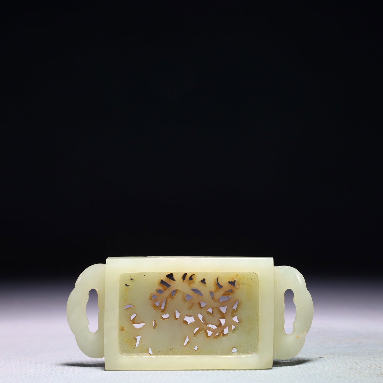 An Exquisite White Jade Goose Pattern Buckle - 4