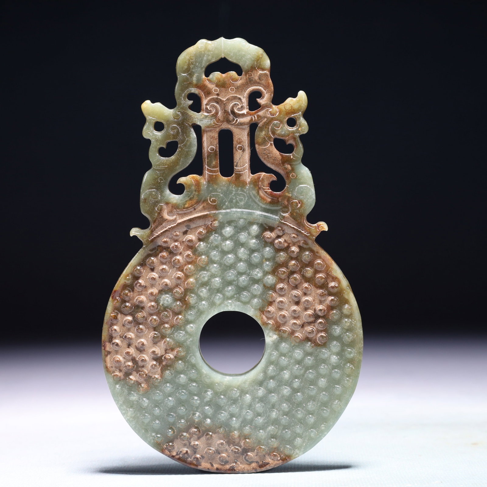 An Exquisite White Jade Dragon Pattern Pendant - 6