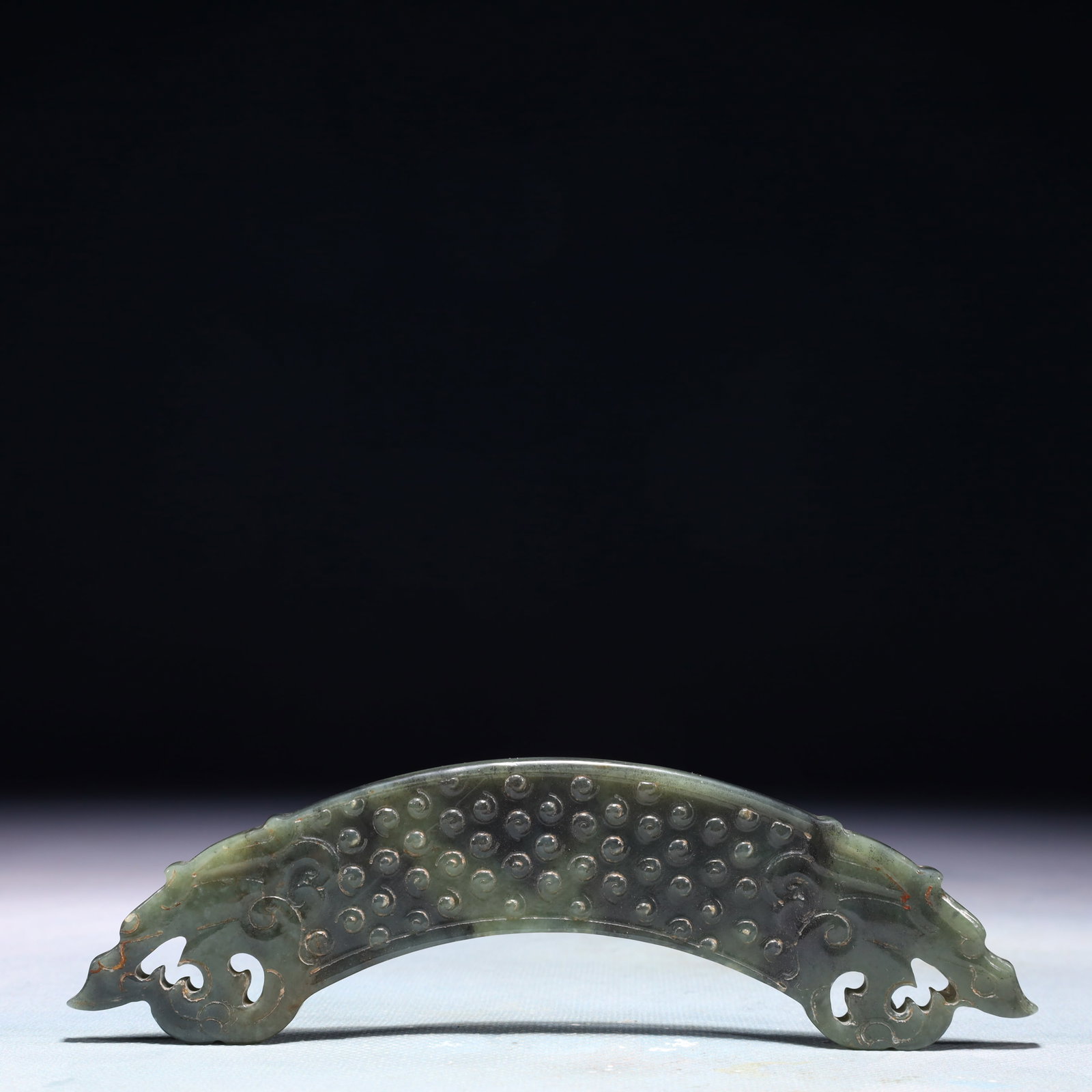 An Exquisite Jasper Dragon Pattern Ornament - 6