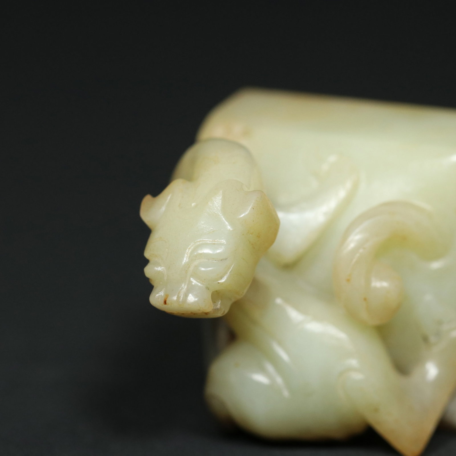 An Exquisite White Jade Chi-Dragon Pattern Seal - 9