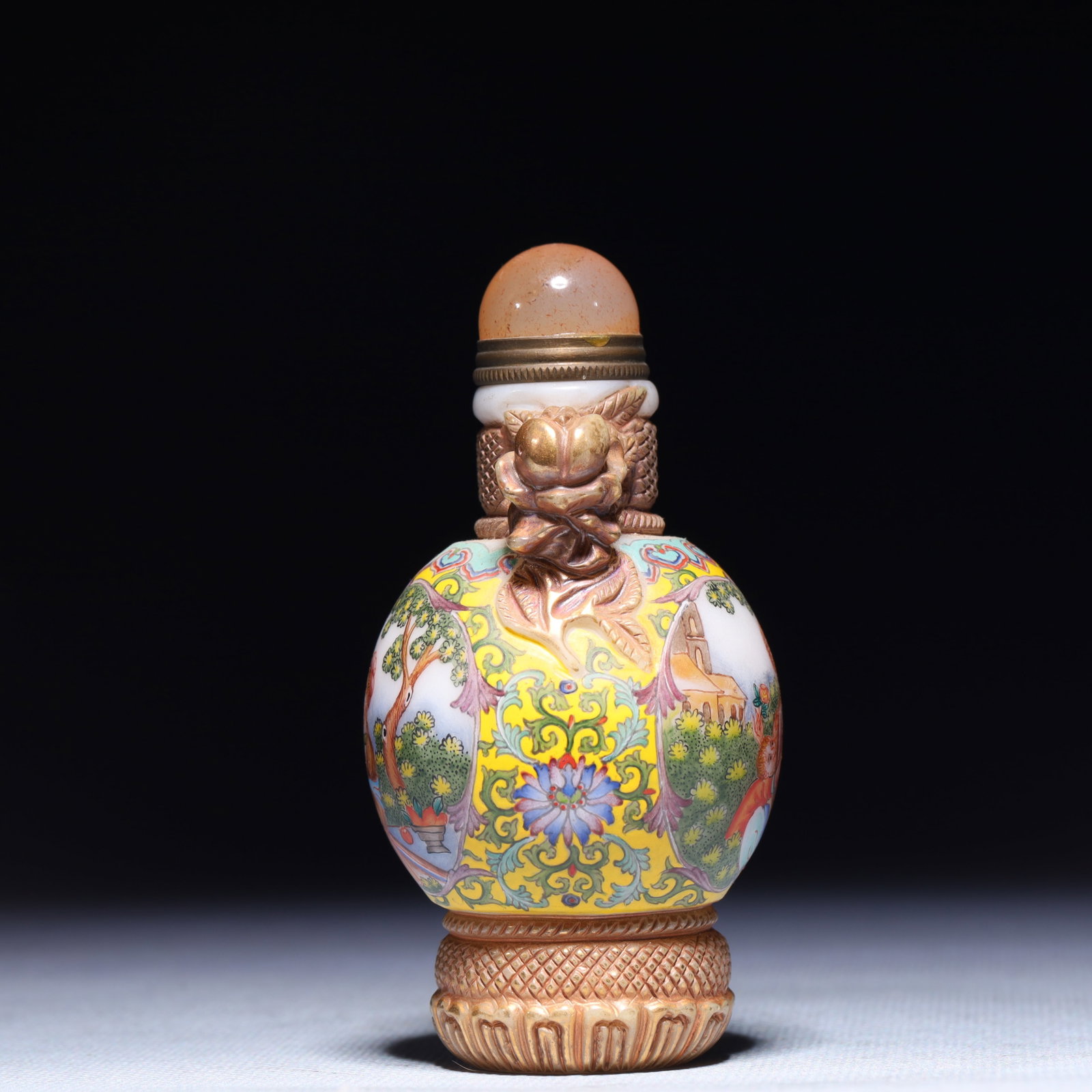 An Exquisite Glass Figure Pattern Snuff Bottle - 6