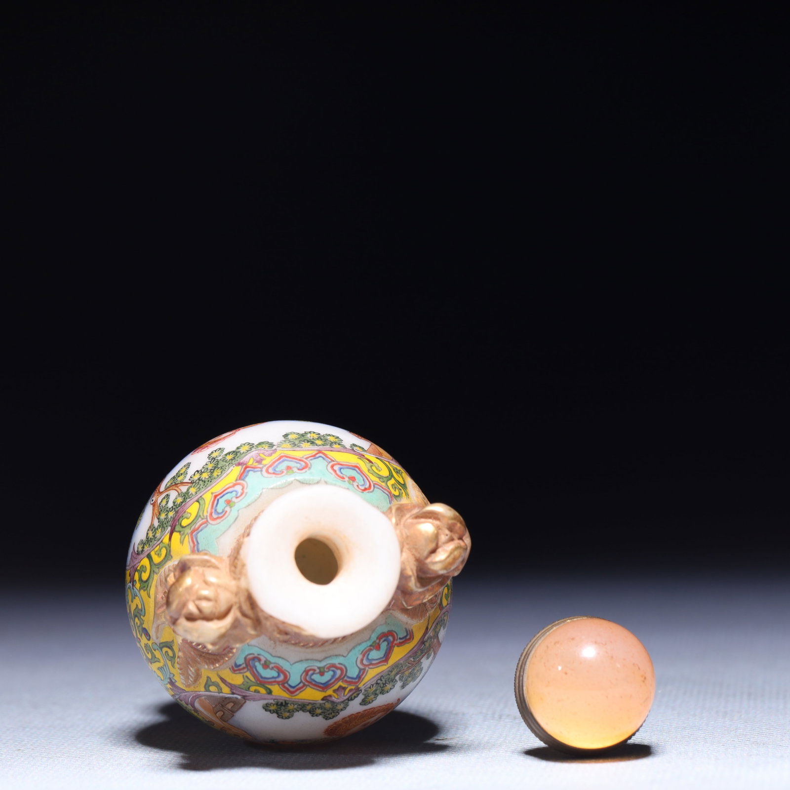 An Exquisite Glass Figure Pattern Snuff Bottle - 7
