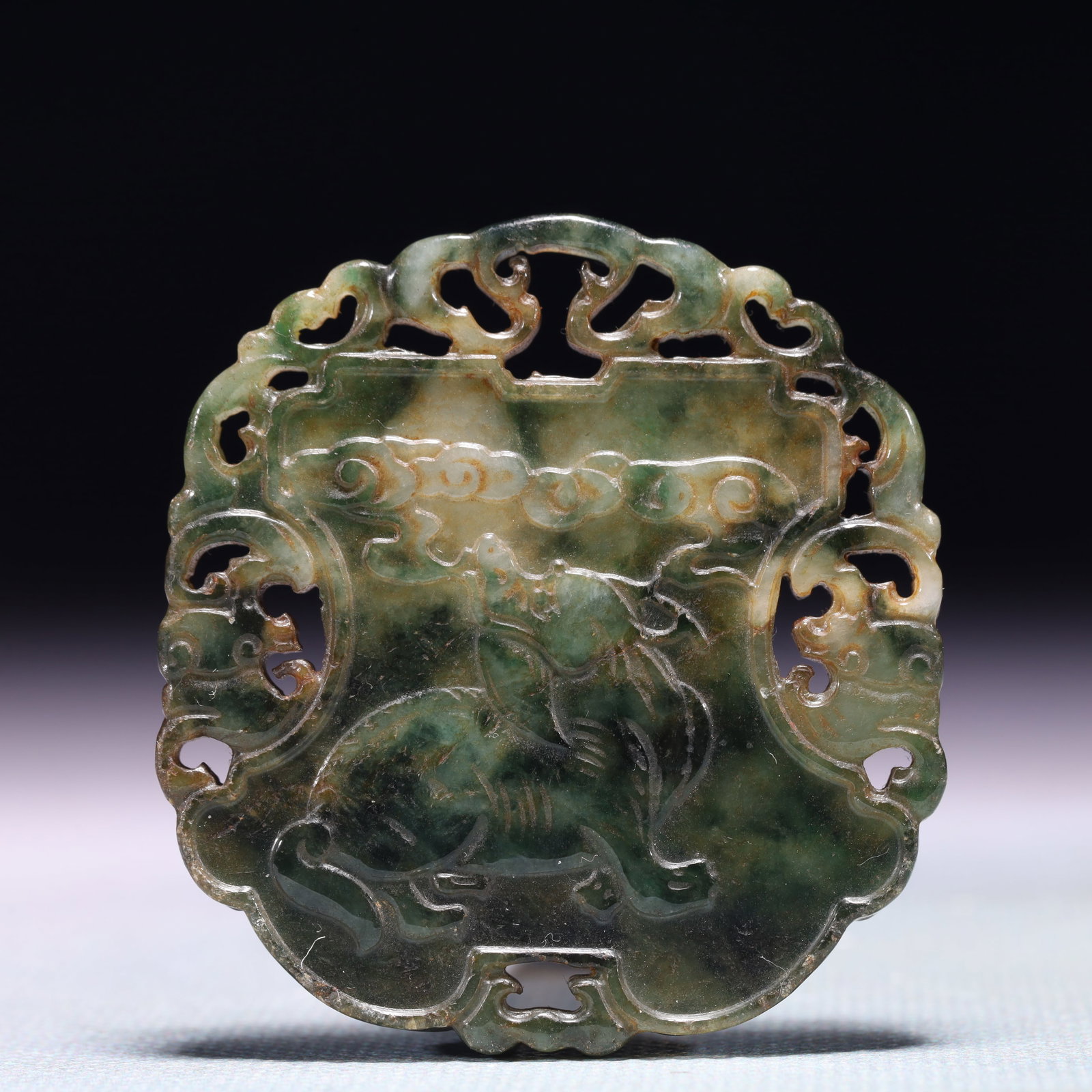An Exquisite Jadeite Character and Story Pattern Pendant (1 of 5)