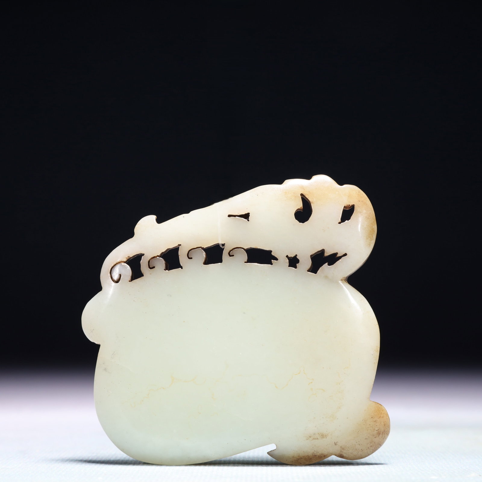 An Exquisite White Jade Phoenix Pattern Inkstone - 4