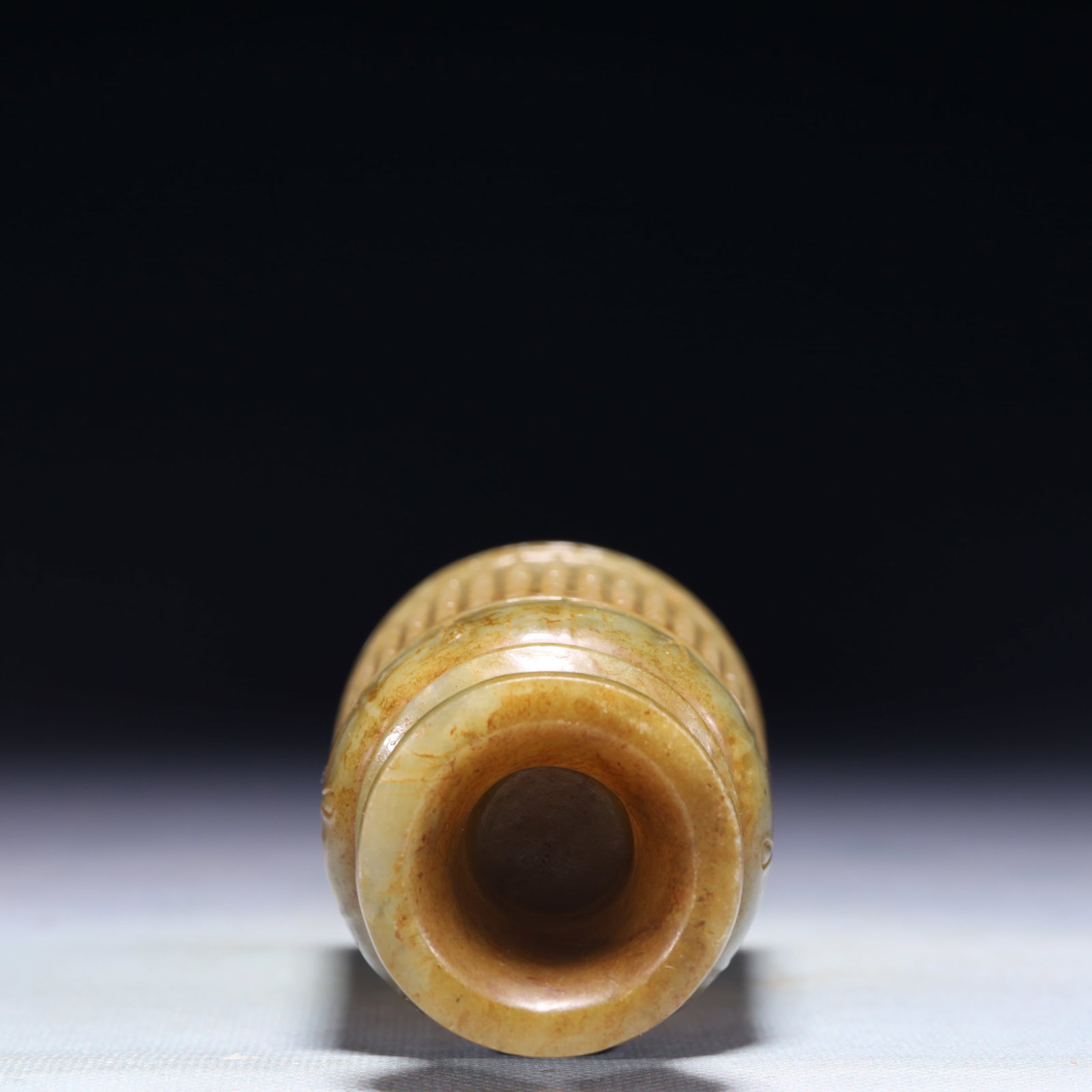 An Exquisite White Jade Stem Cup - 5